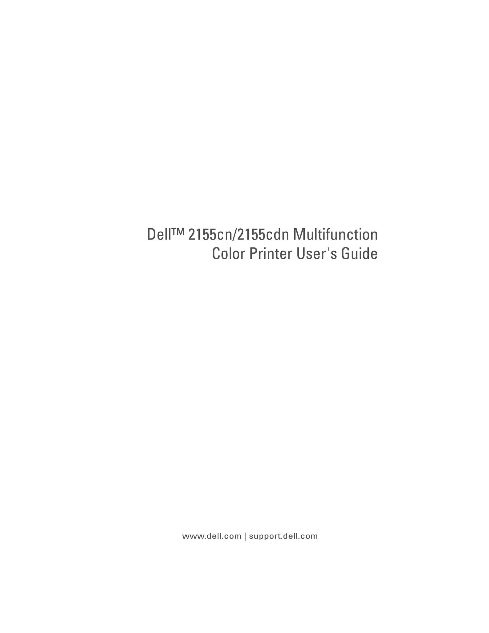 Dell 2155CDN Printer User Manual