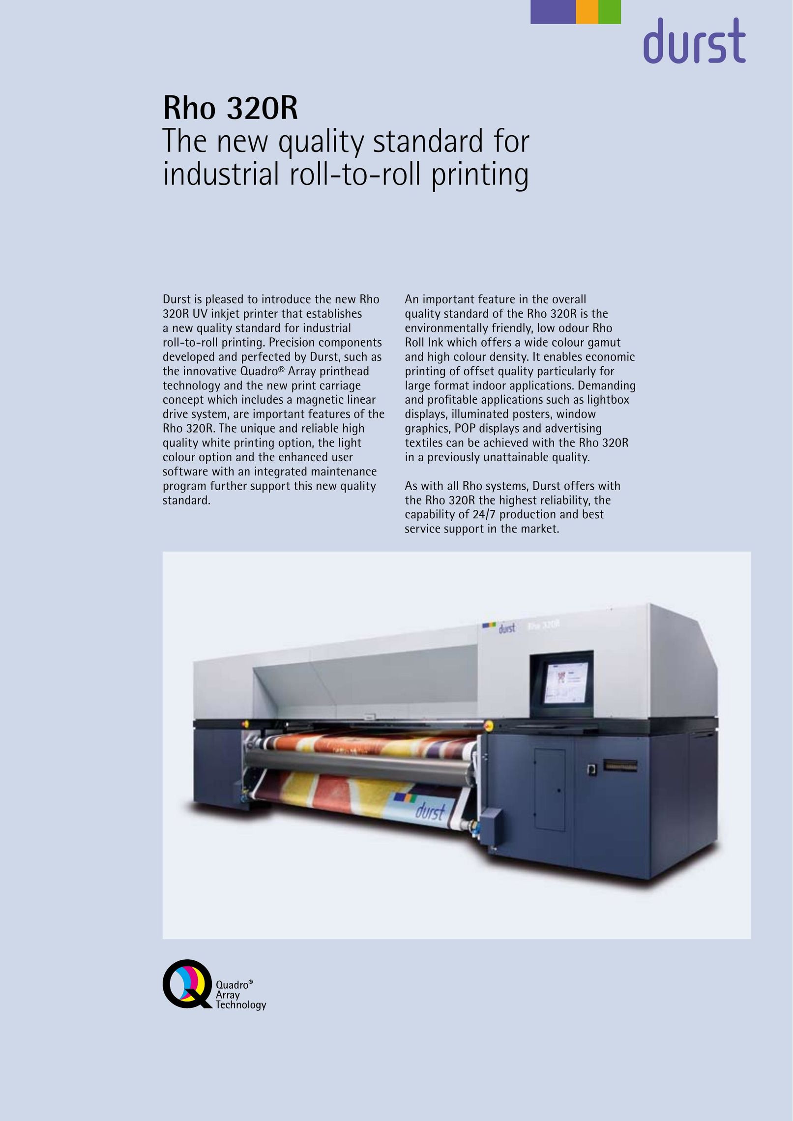 Durst Rho 320R Printer User Manual