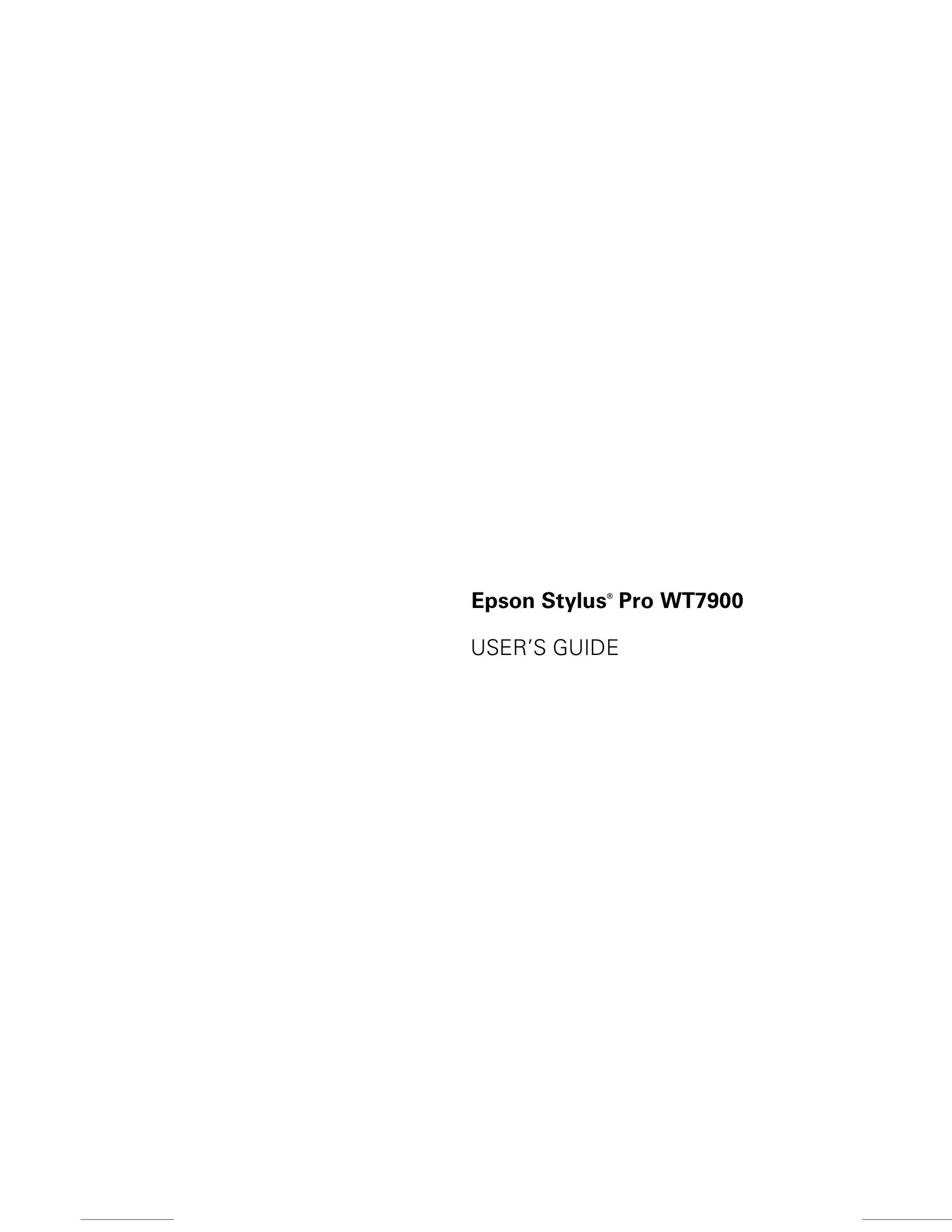 E-Tech WT7900 Printer User Manual