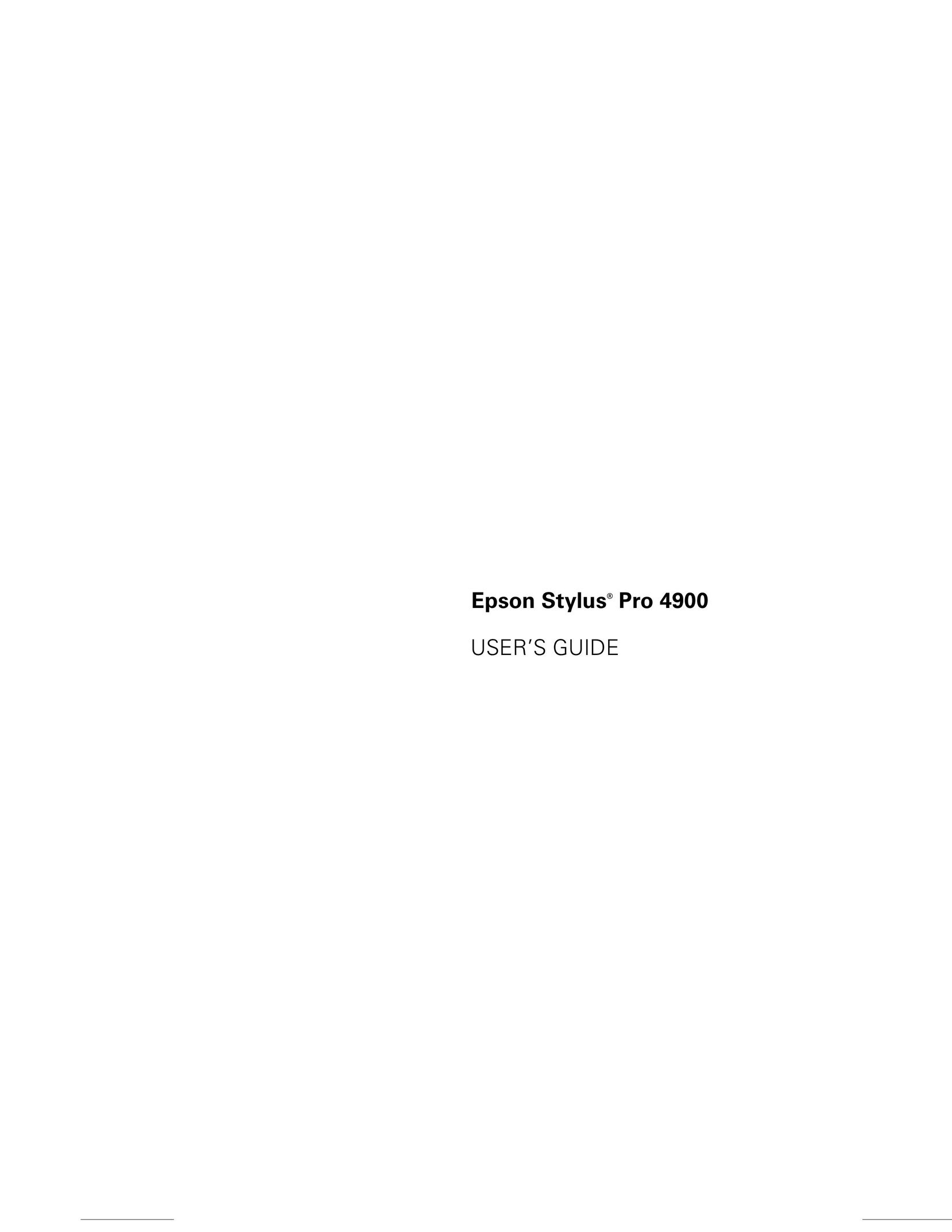 Ericsson SP4900HDR Printer User Manual