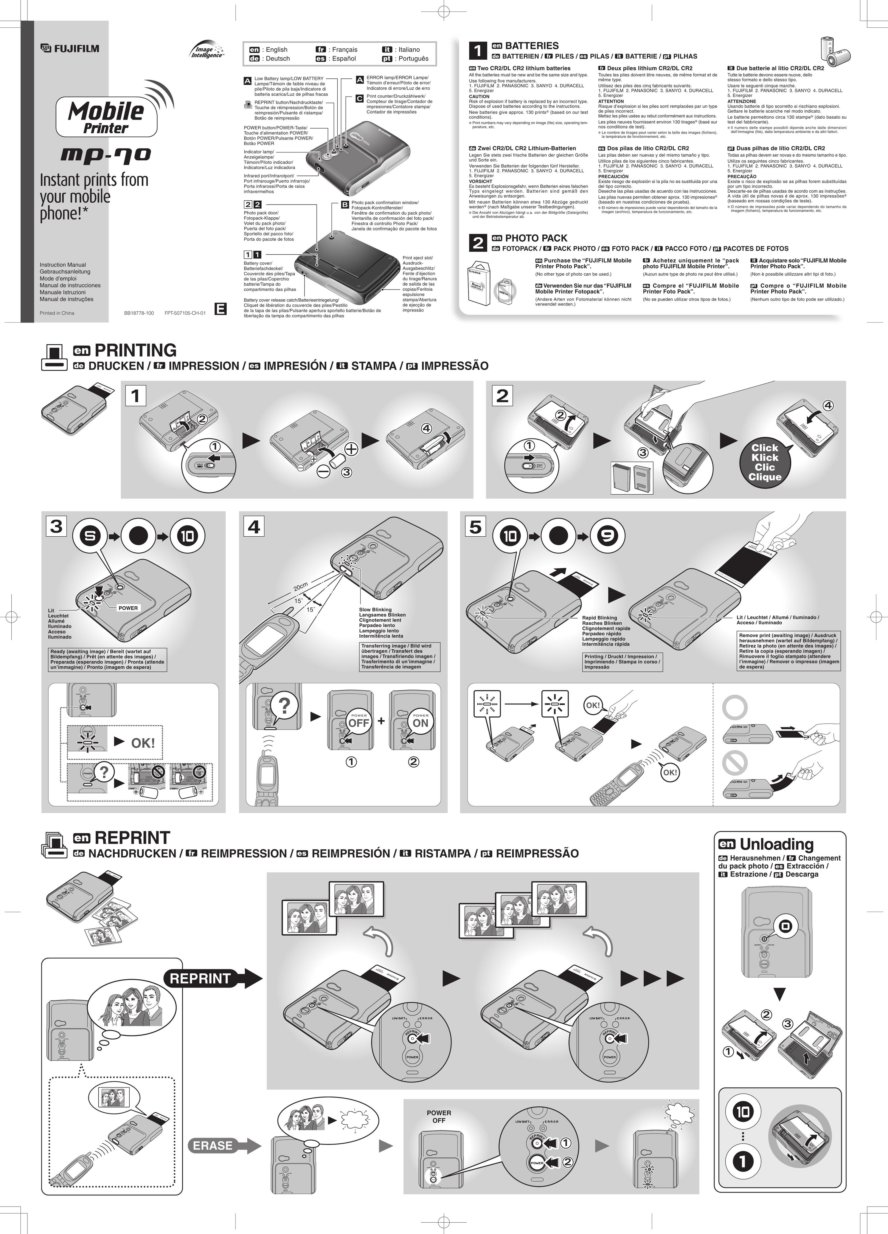 FujiFilm MP-70 Printer User Manual