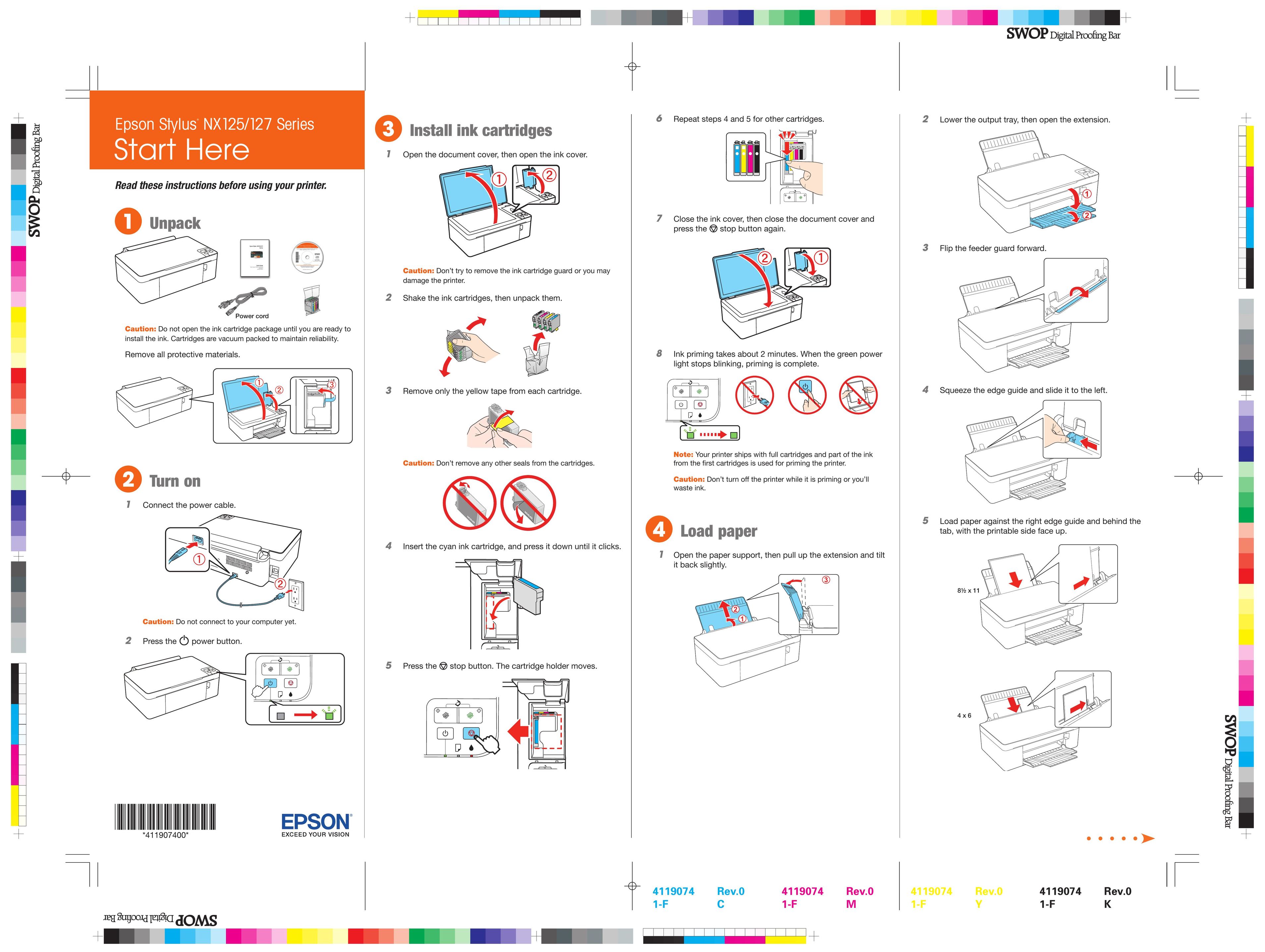 Garmin NX125 Printer User Manual