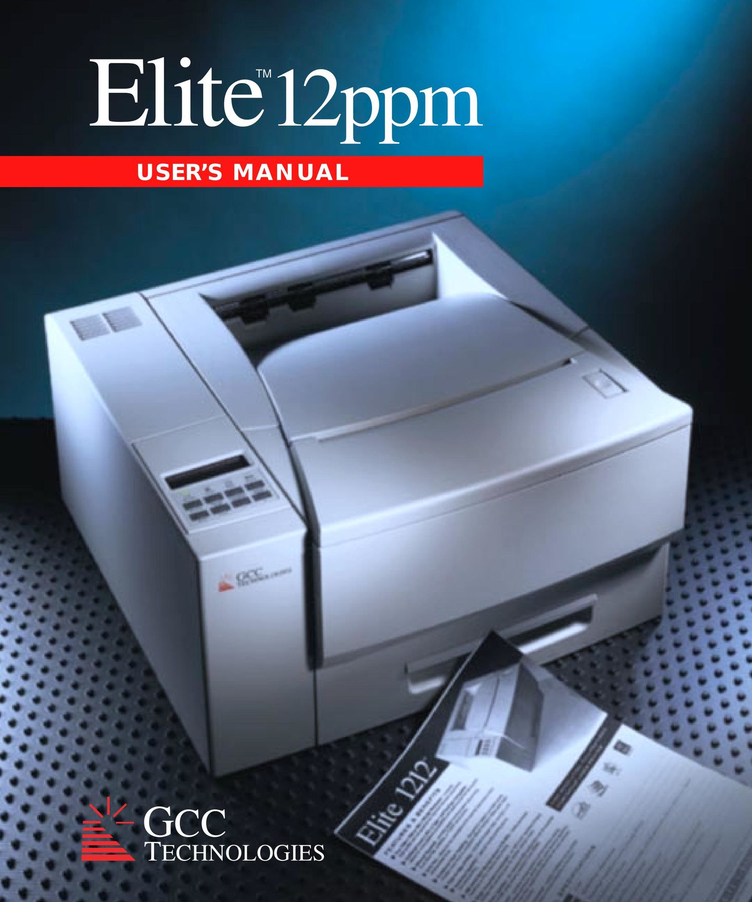 GCC Printers Elite 12ppm Printer User Manual
