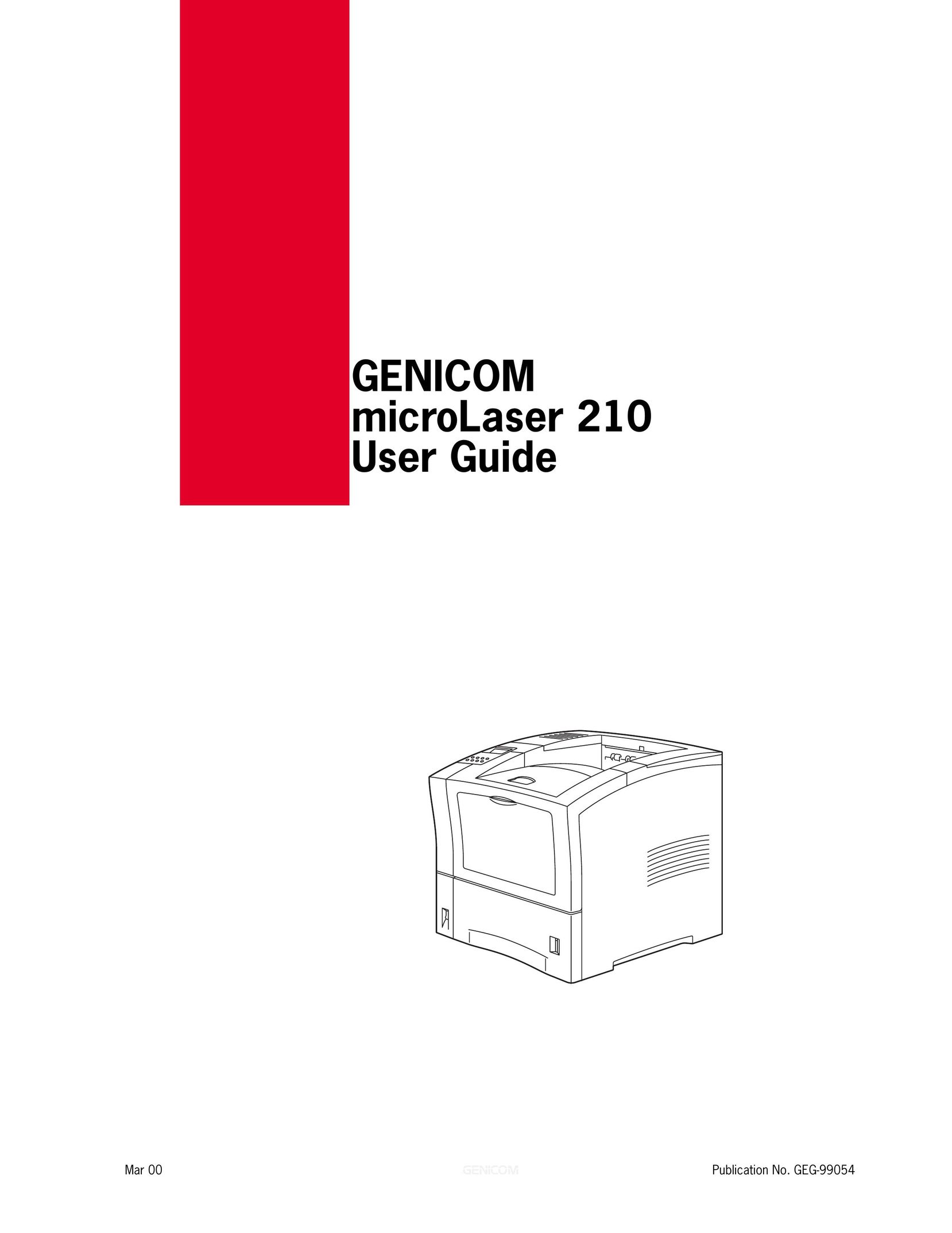 Genicom microLaser 210 Printer User Manual
