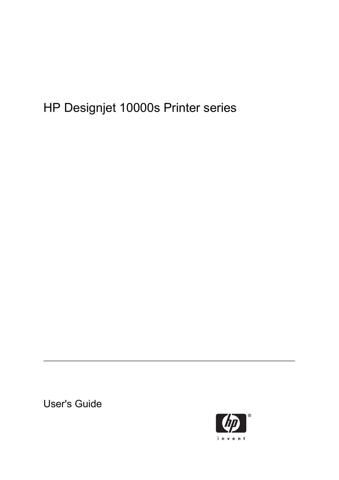 HP (Hewlett-Packard) 10000s Printer User Manual