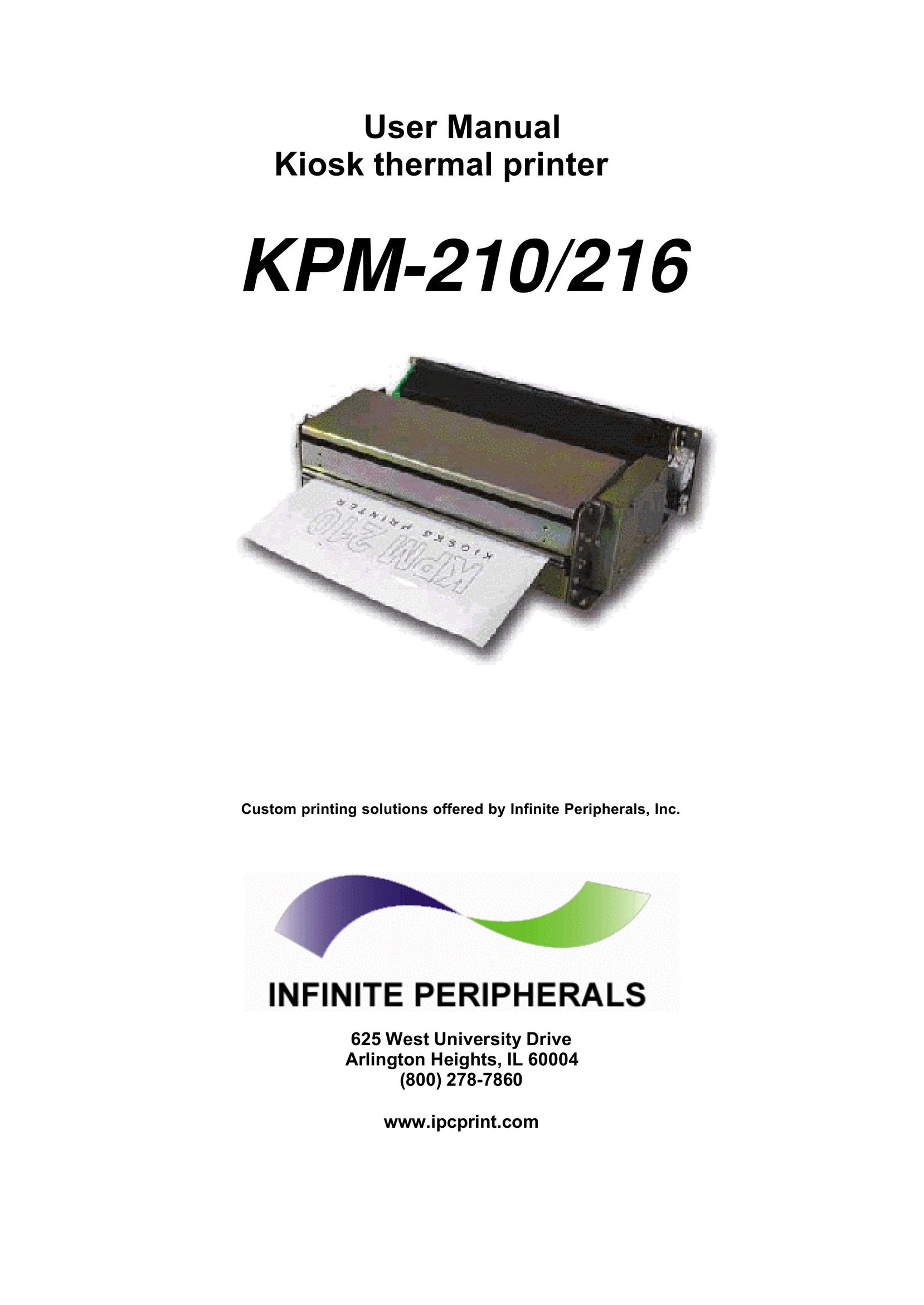 Infinite Peripherals KPM-210 Printer User Manual