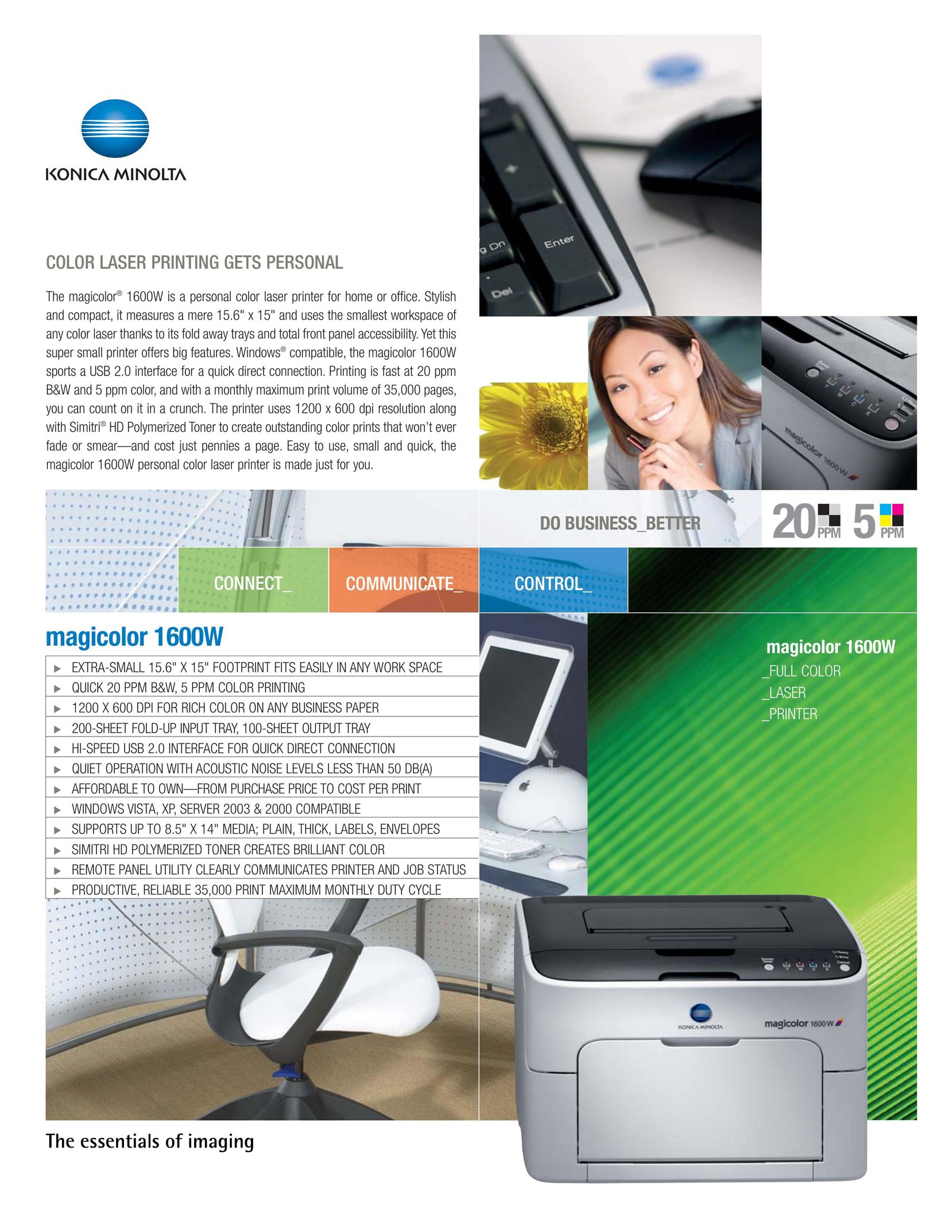 Konica Minolta 1600W Printer User Manual