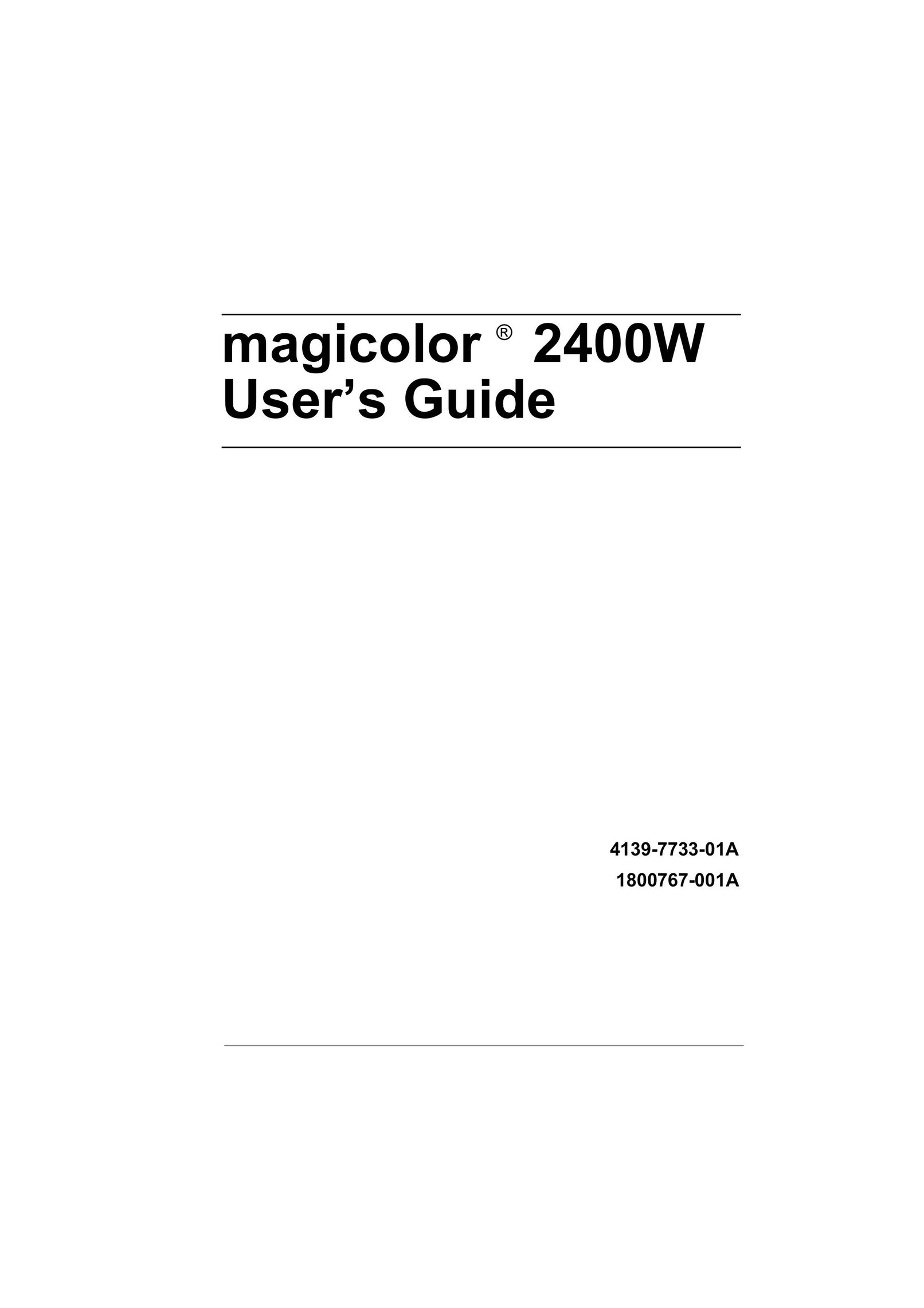 Konica Minolta 1800767-001A Printer User Manual