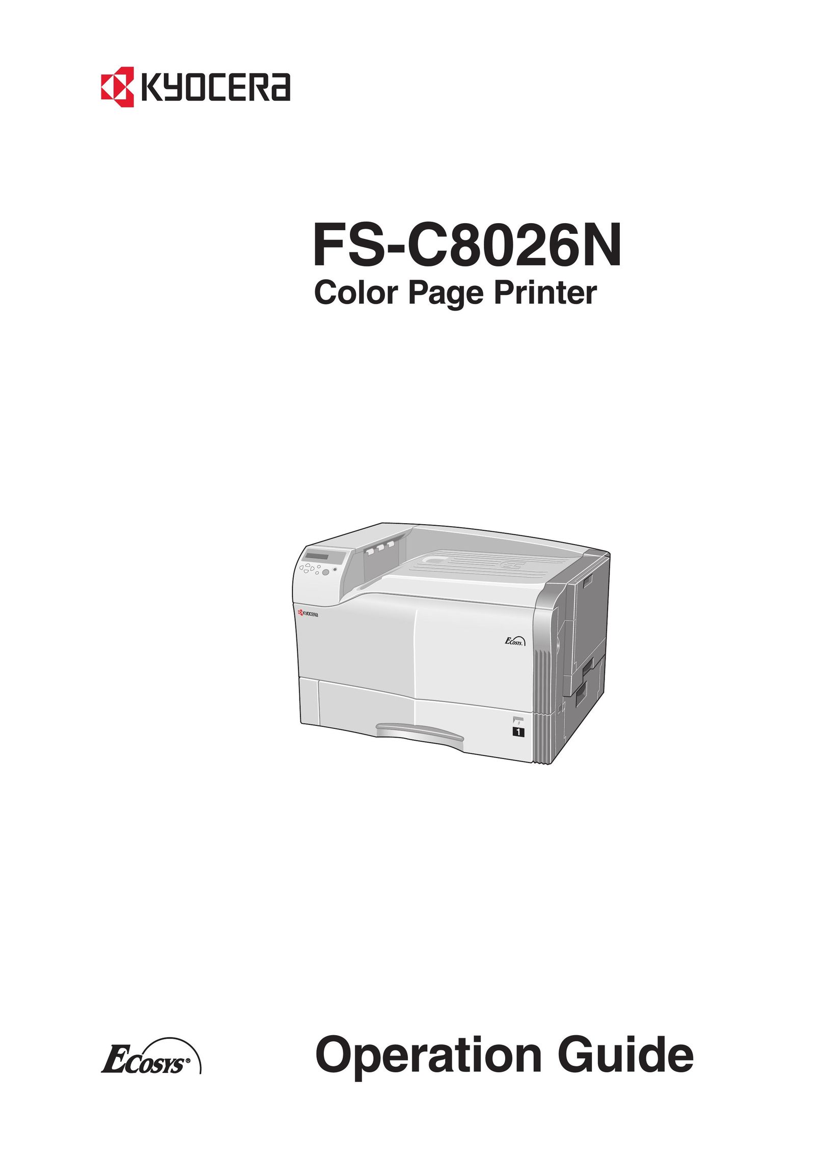 Kyocera C8026N Printer User Manual