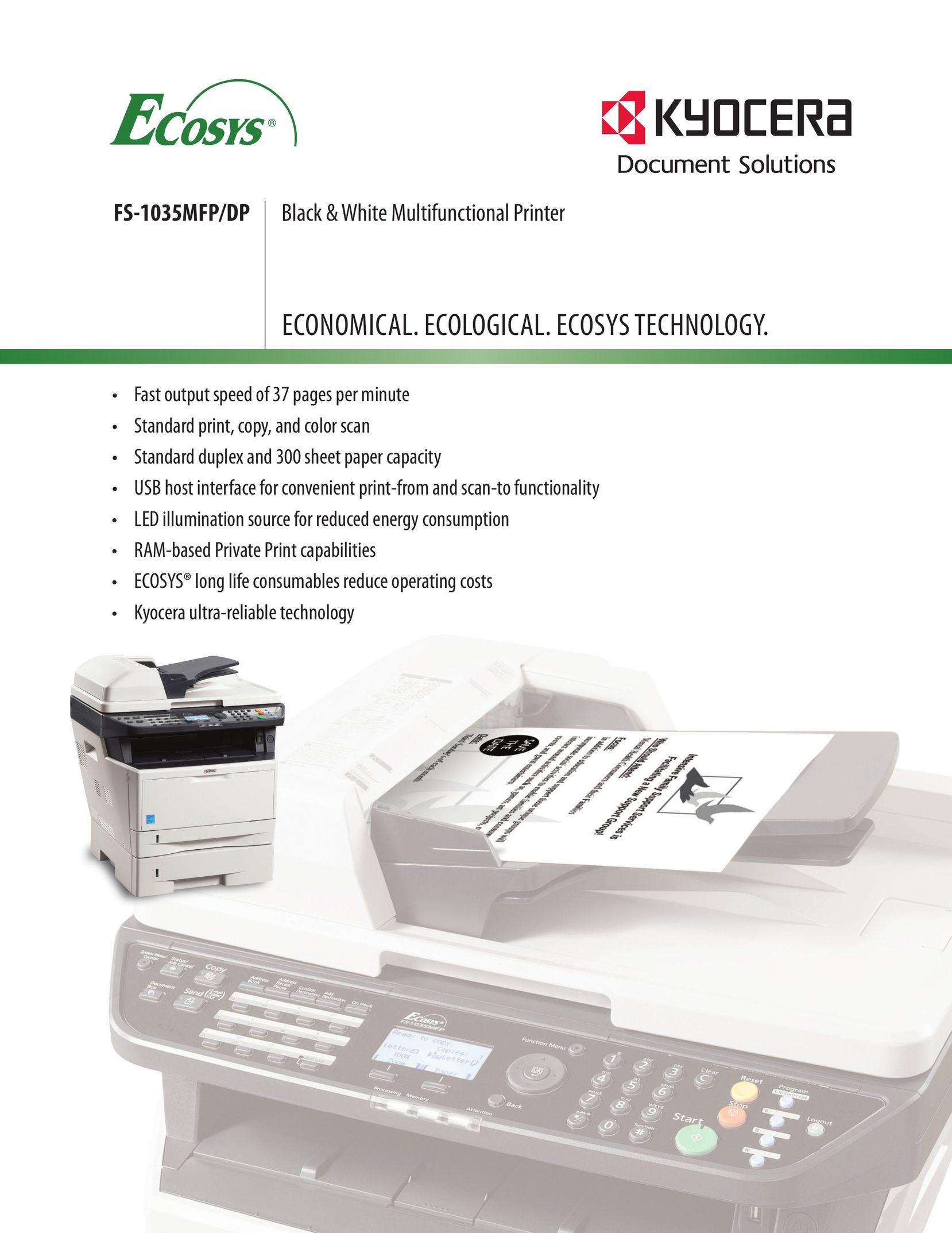 Kyocera FS-1035MFP/DP Printer User Manual