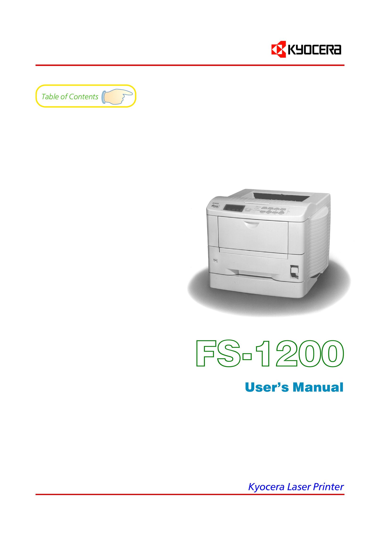 Kyocera FS-1200 Printer User Manual