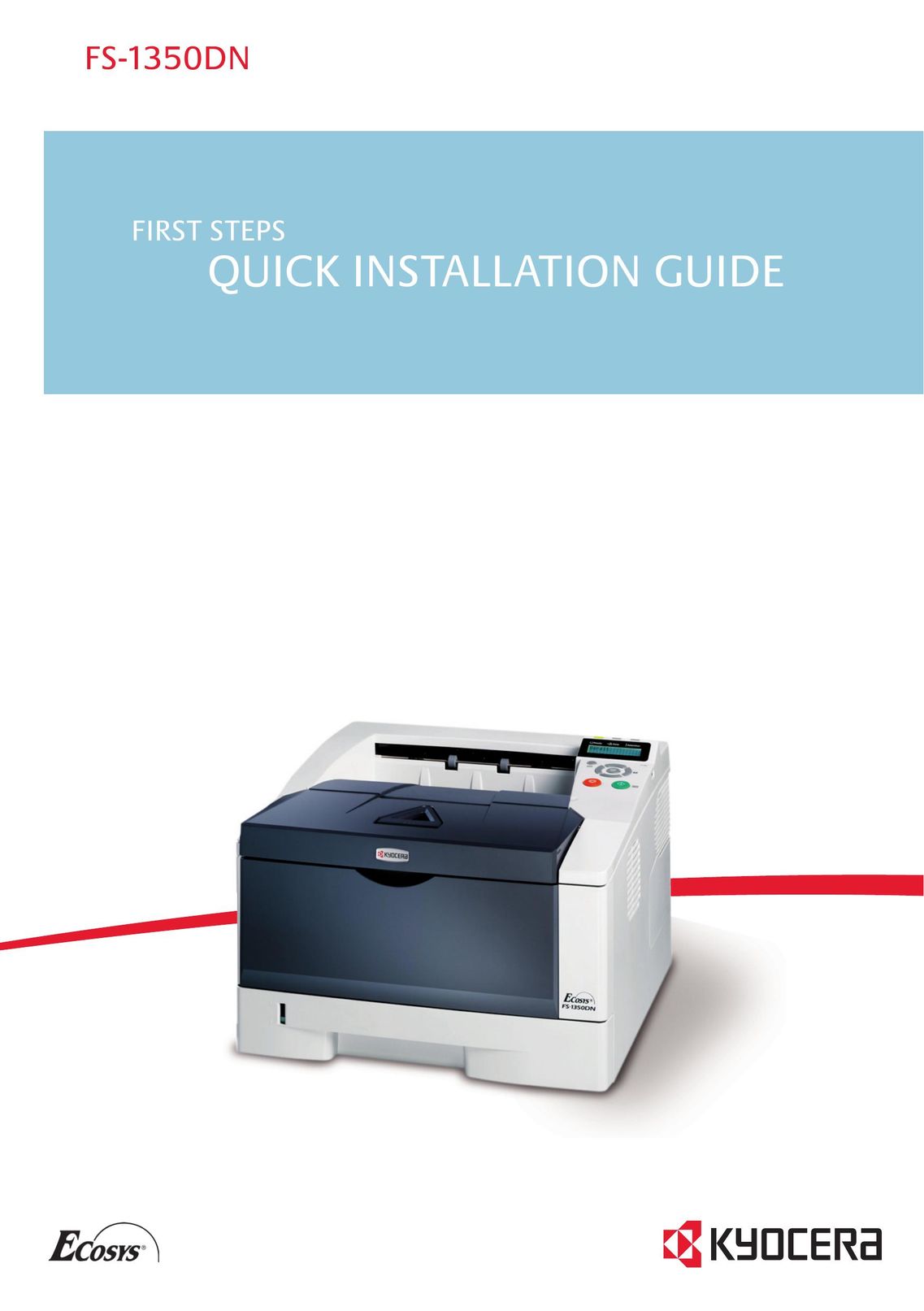 Kyocera FS-1350DN Printer User Manual