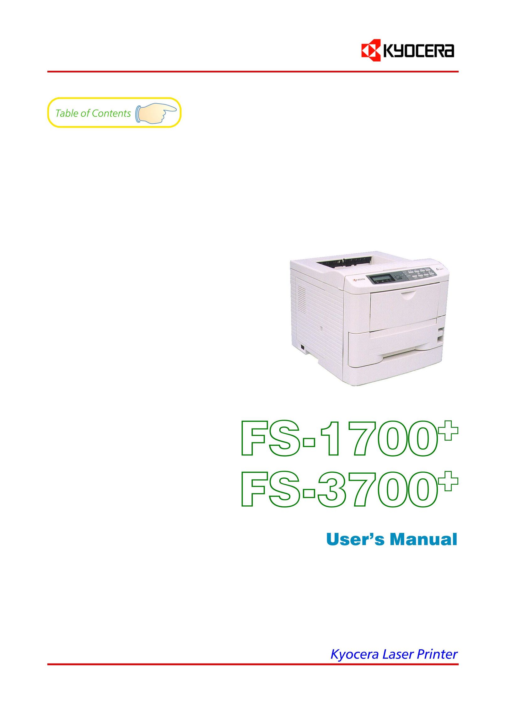 Kyocera FS-1700 Printer User Manual