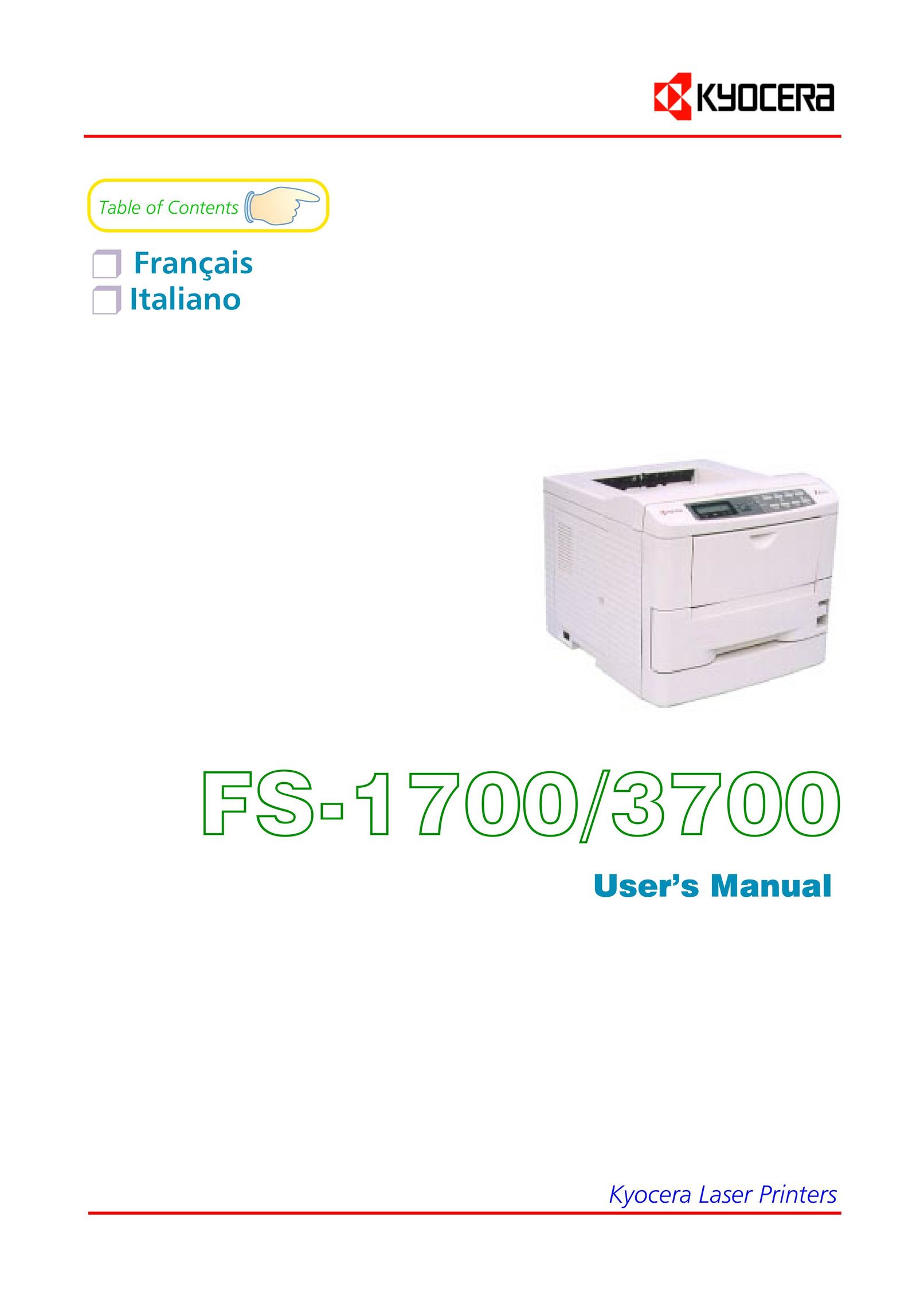 Kyocera FS-3700 Printer User Manual