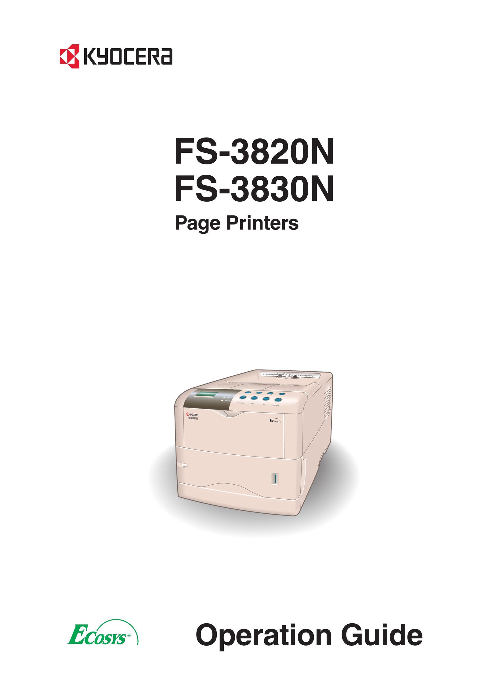 Kyocera FS-3820N Printer User Manual