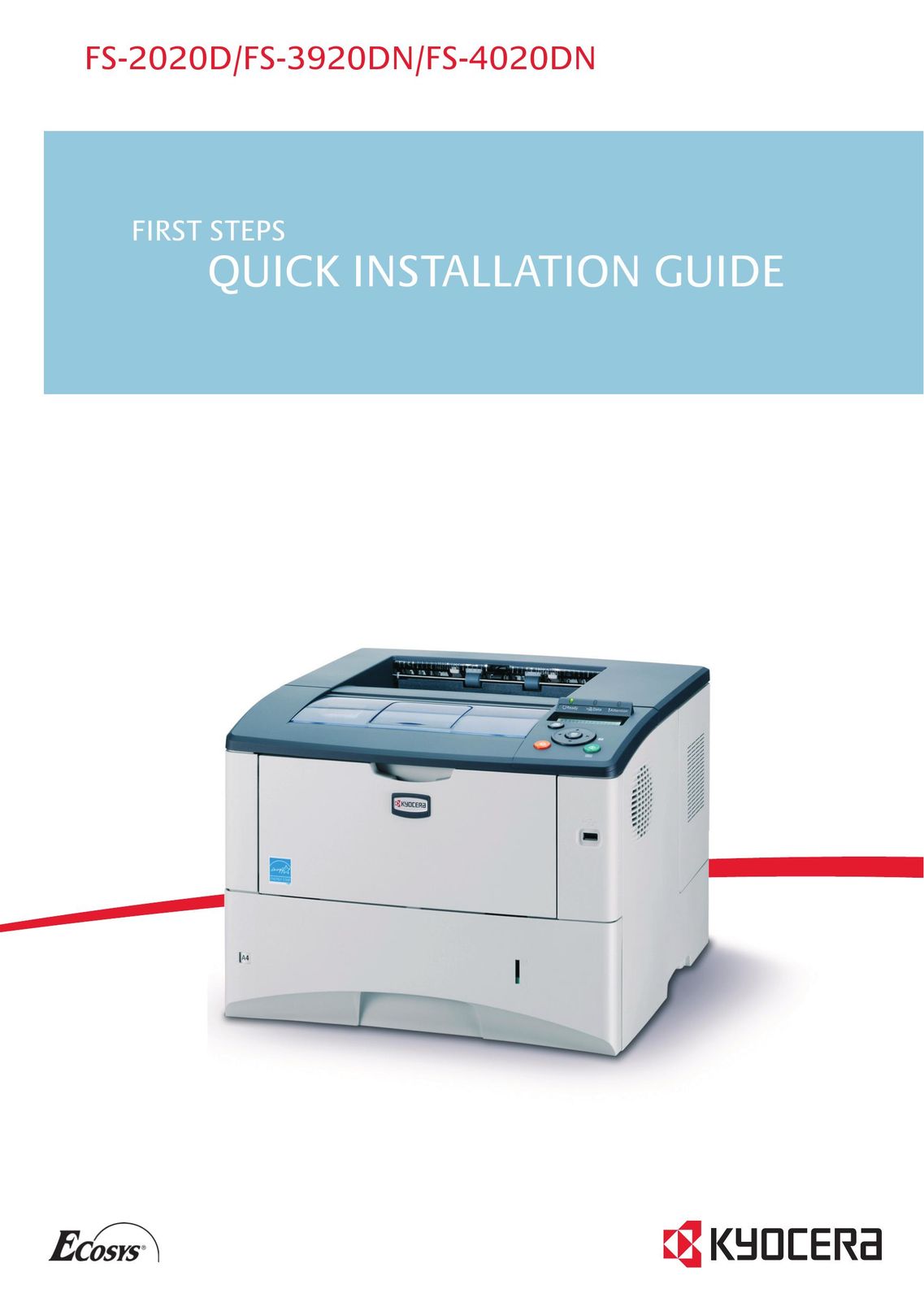 Kyocera Fs-4020dn Printer User Manual