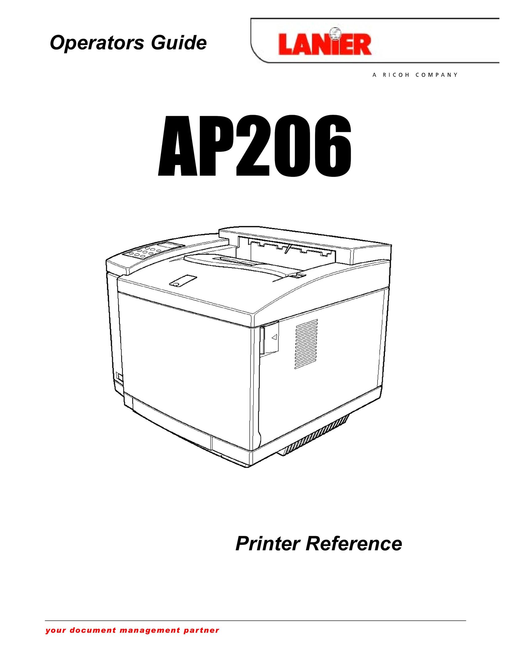 Lanier AP206 Printer User Manual