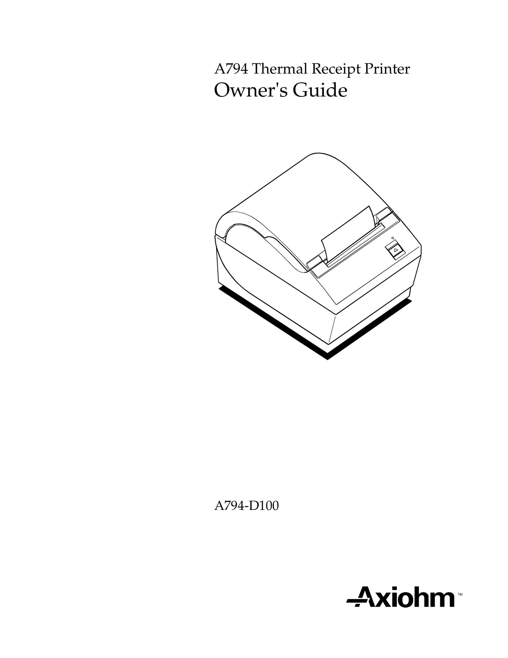 M-S Cash Drawer A794 Printer User Manual