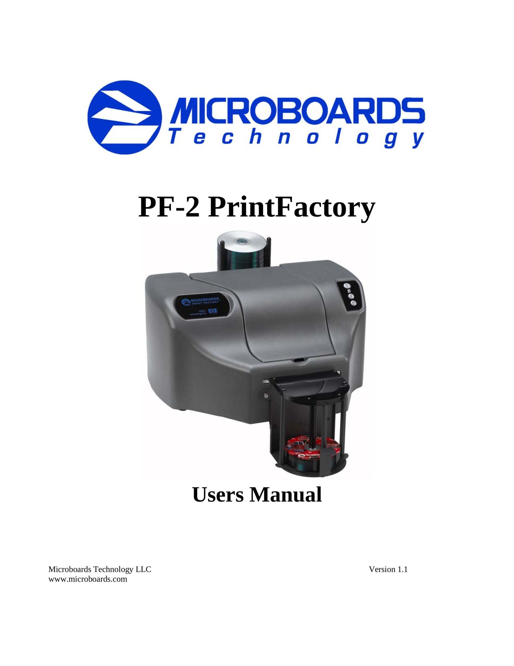 MicroBoards Technology PF-2 Printer User Manual