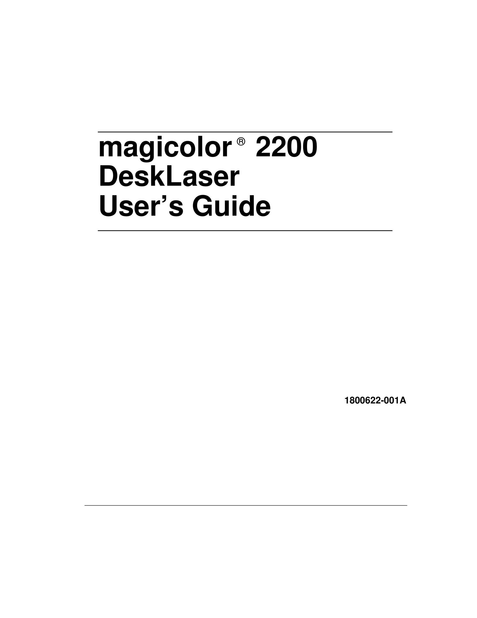 Minolta 2200 Printer User Manual