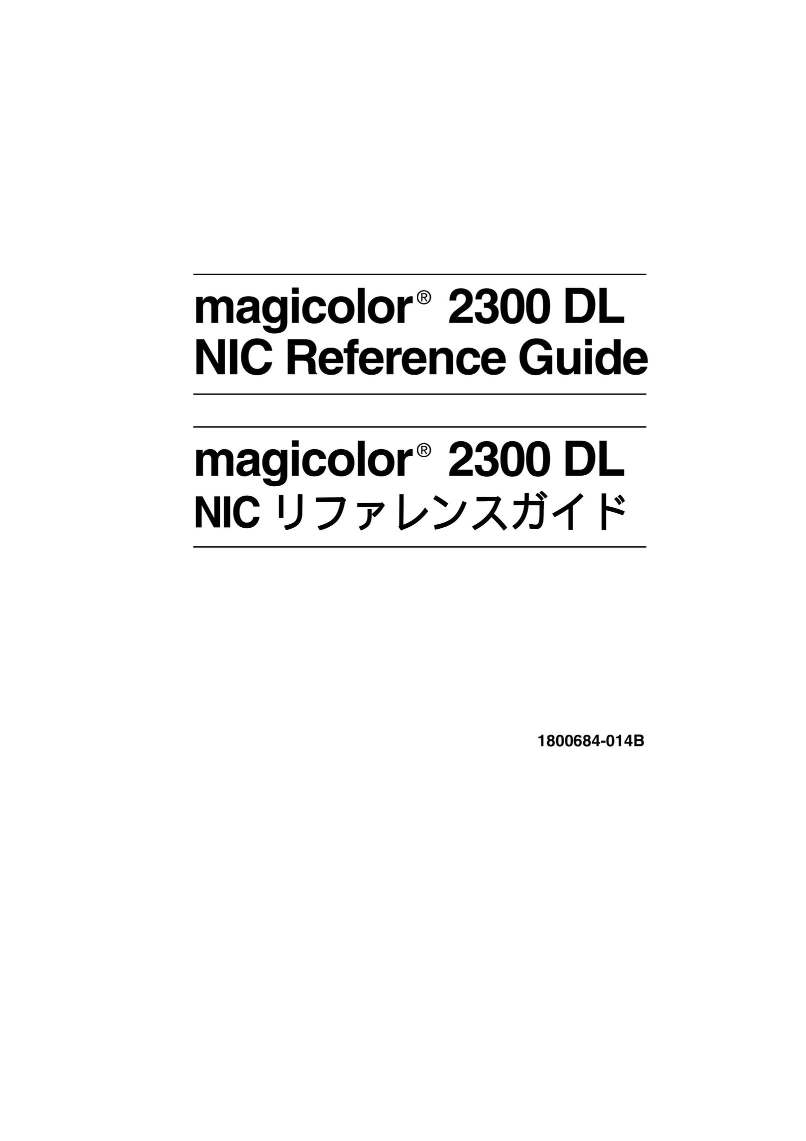 Minolta 2300 DL Printer User Manual