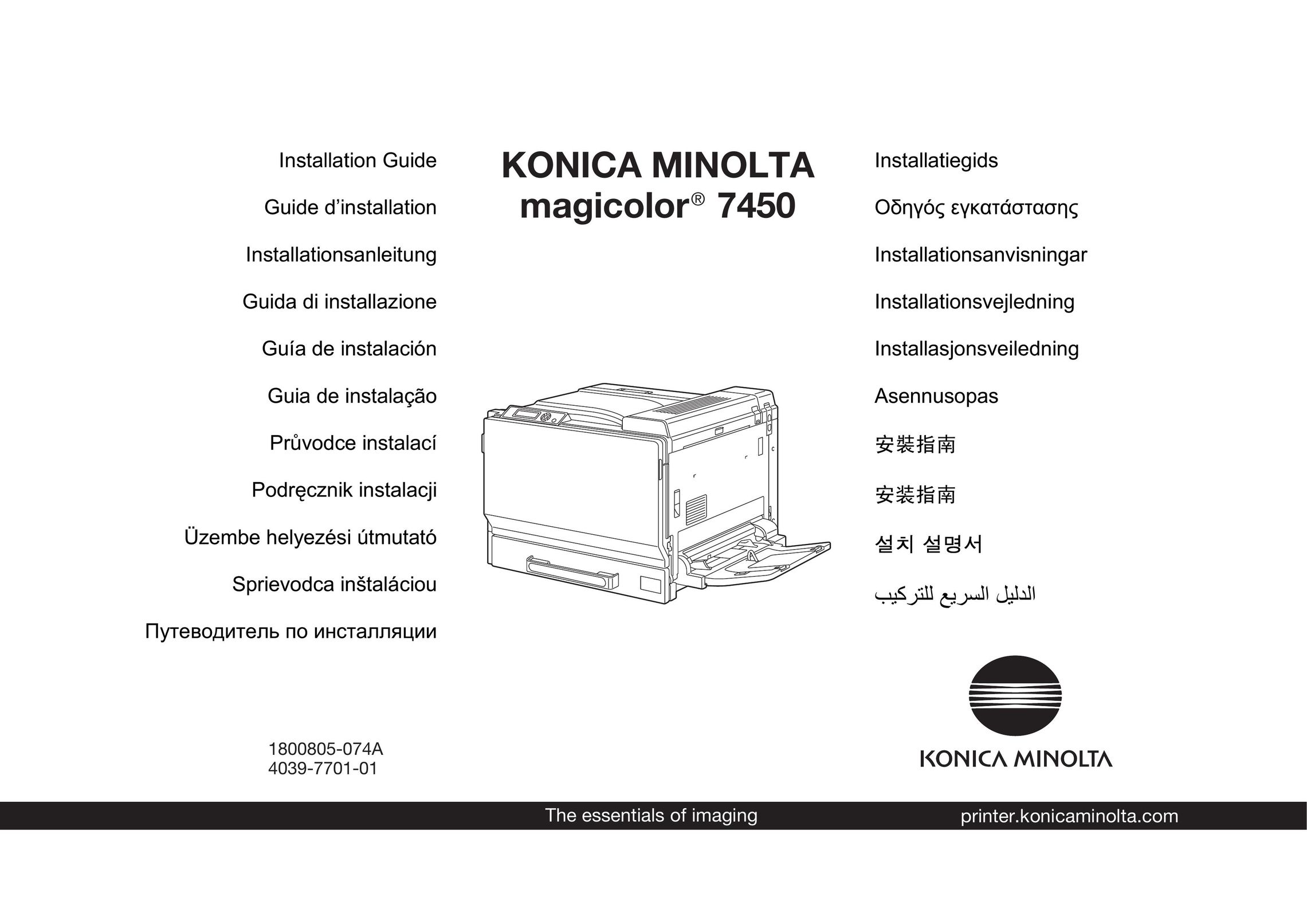 Minolta Magicolor 7450 Printer User Manual