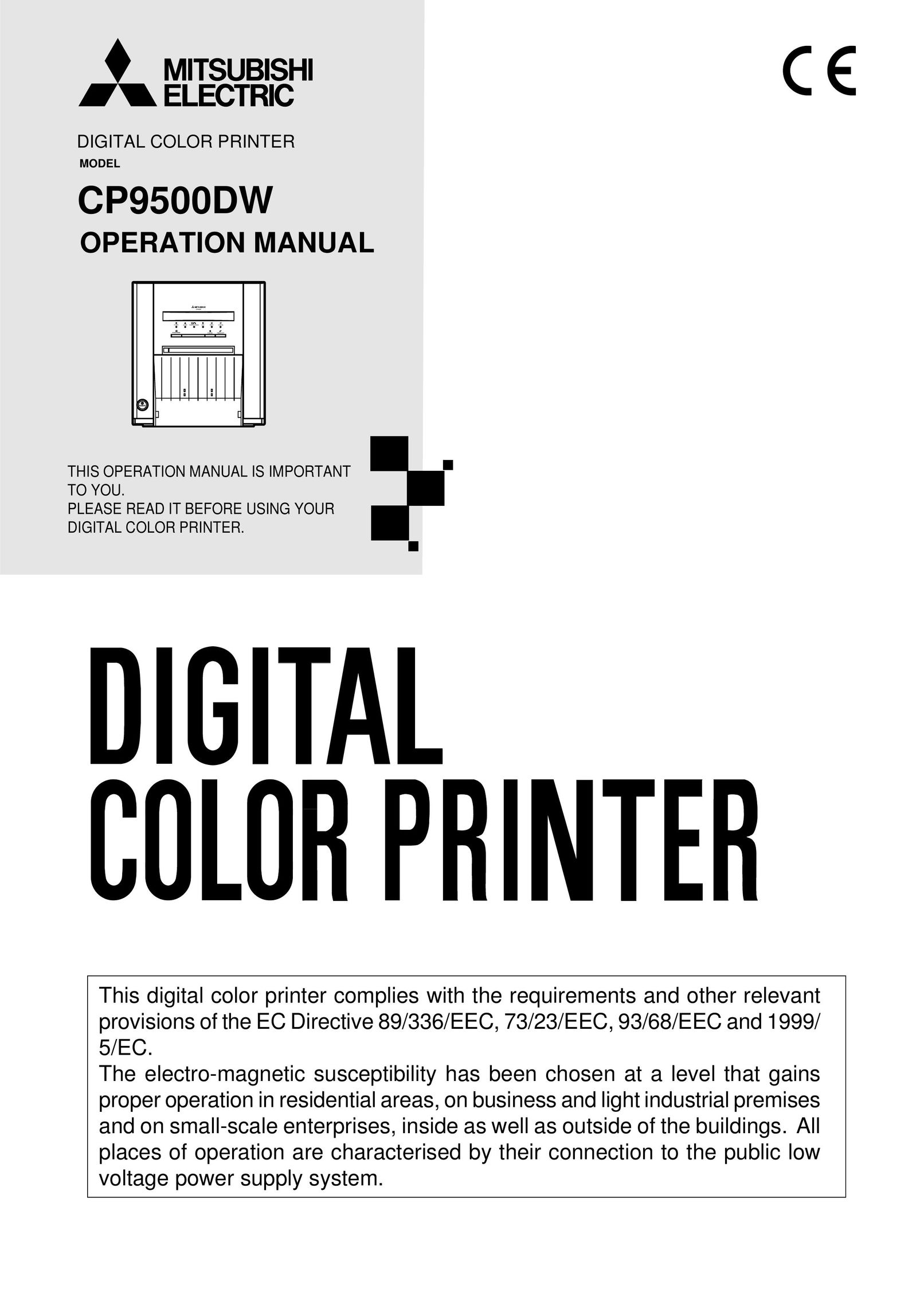 Mitsubishi Electronics CP9500DW Printer User Manual
