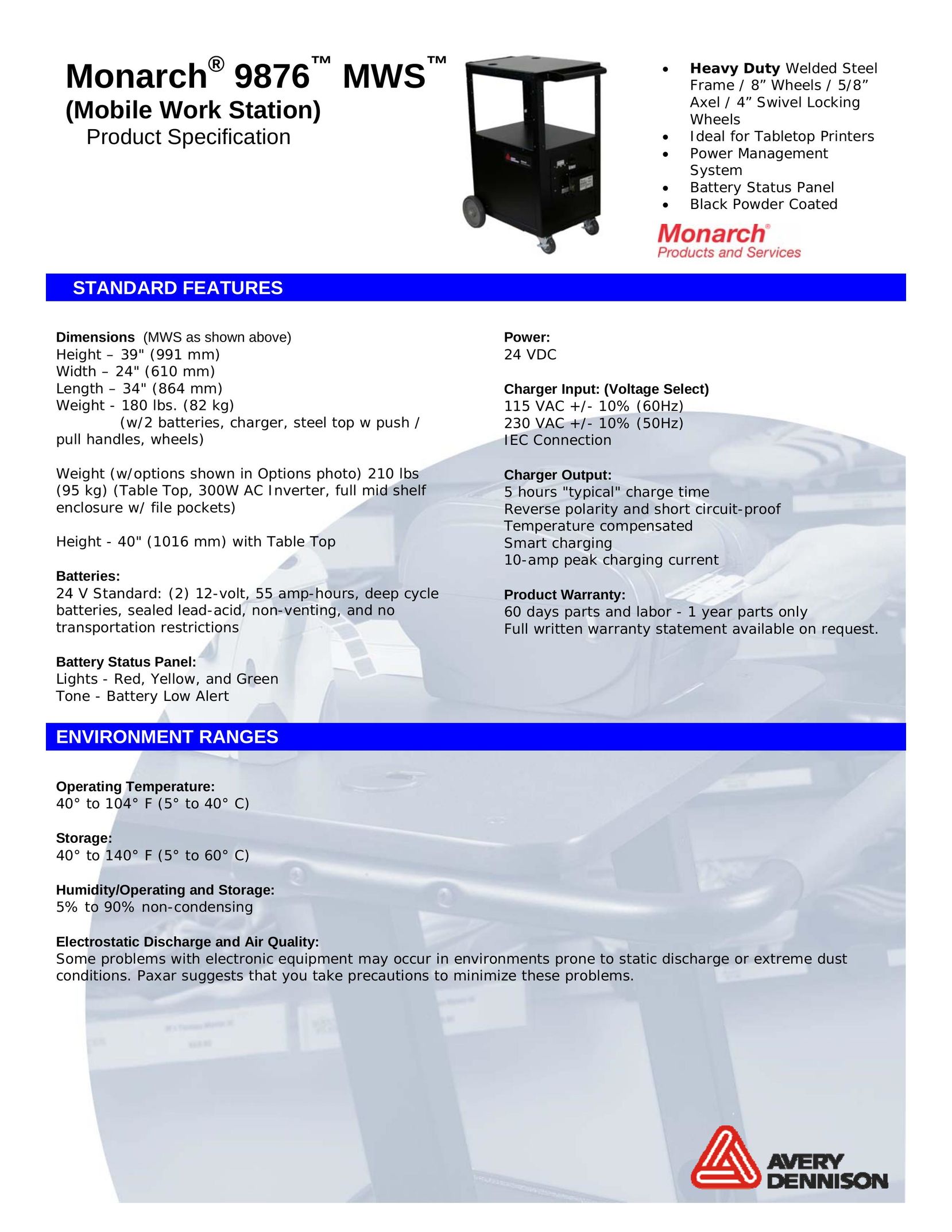 Monarch 9876 Printer User Manual