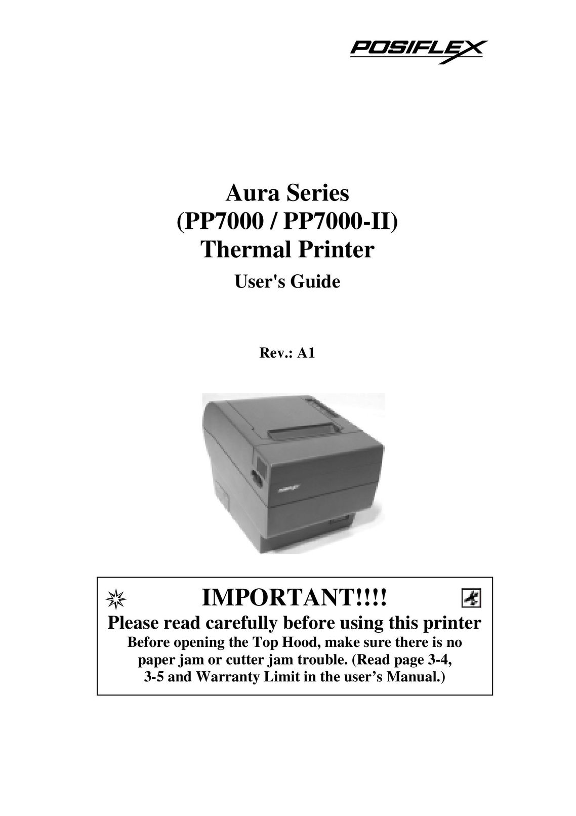Mustek PP7000-II Printer User Manual