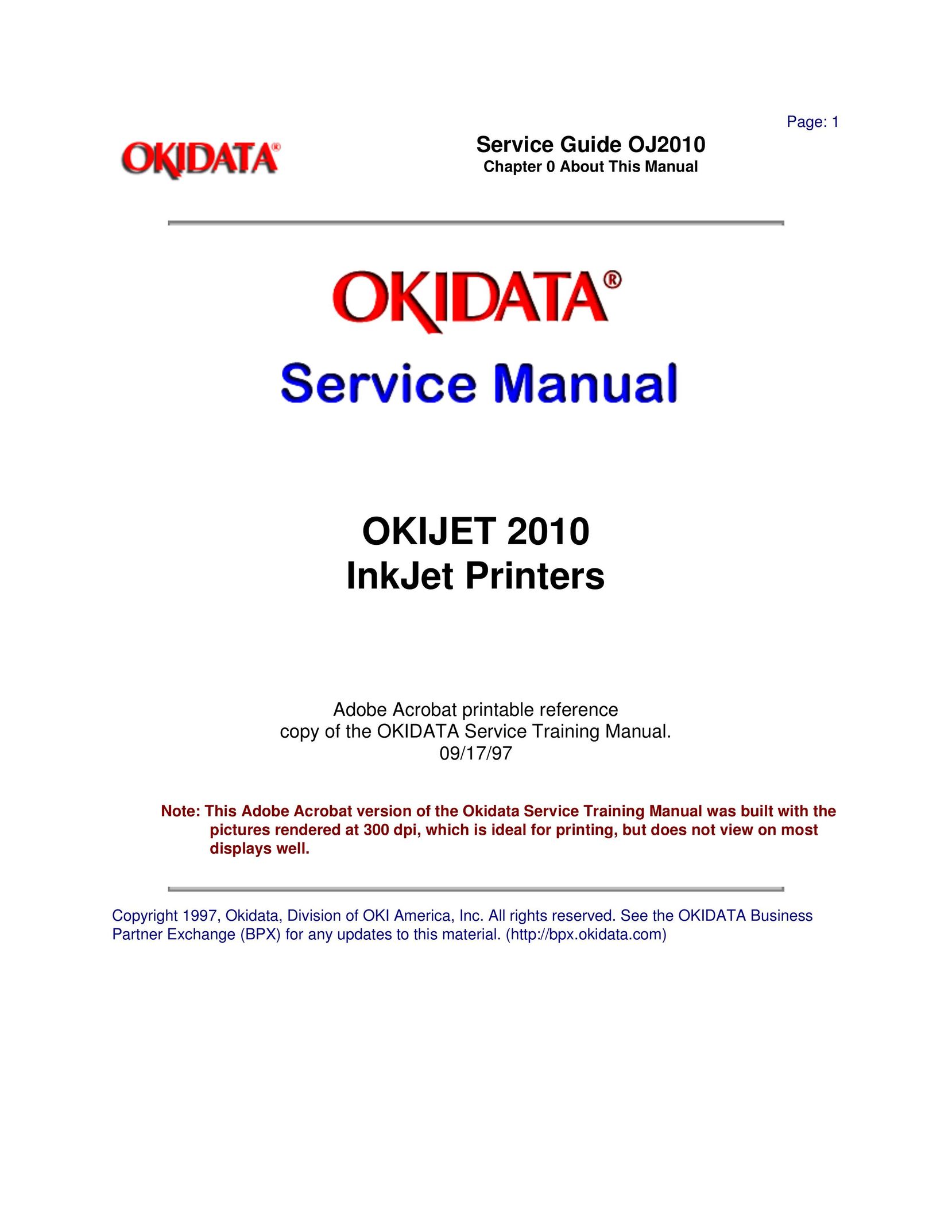 Oki 2010 Printer User Manual