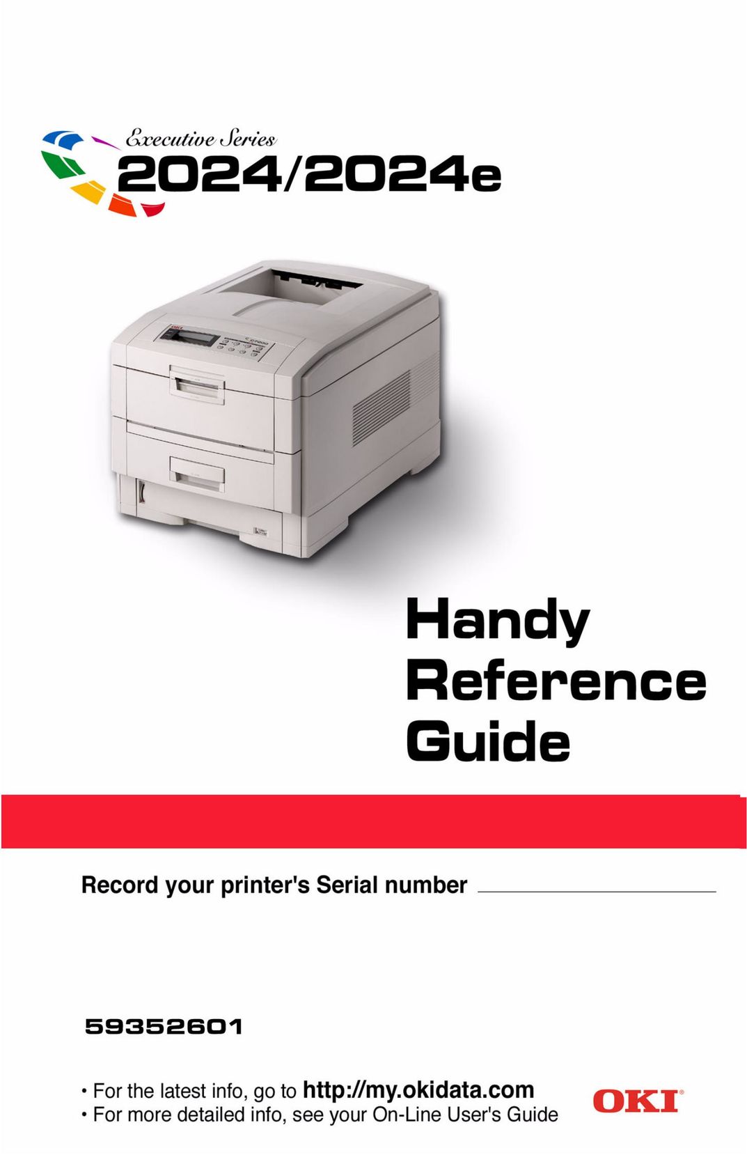 Oki 2024 Printer User Manual