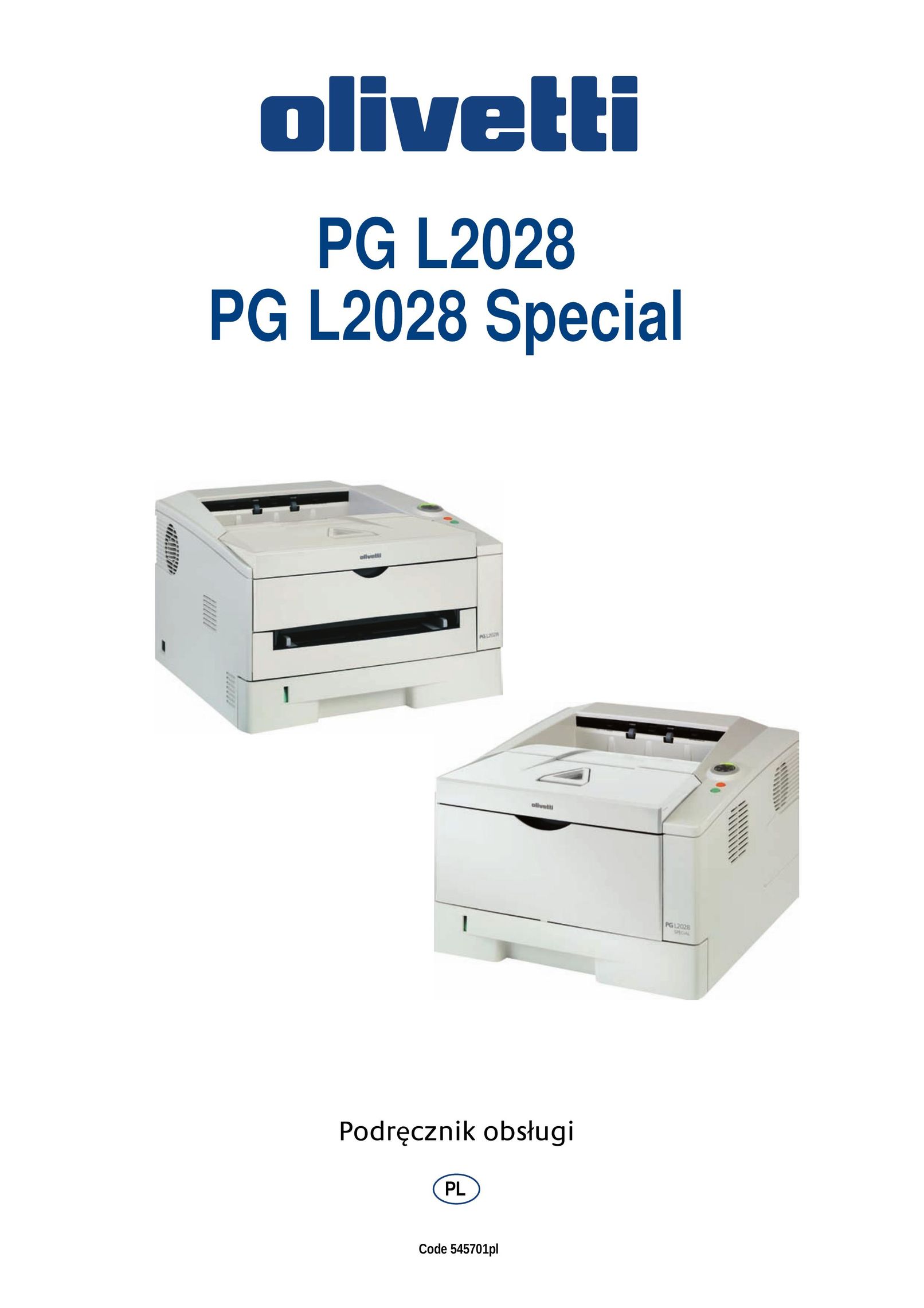 Olivetti PG L2028 Printer User Manual