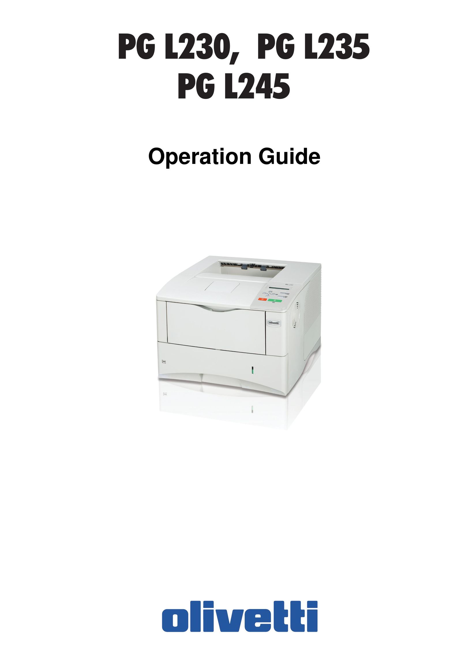 Olivetti PG L235 Printer User Manual