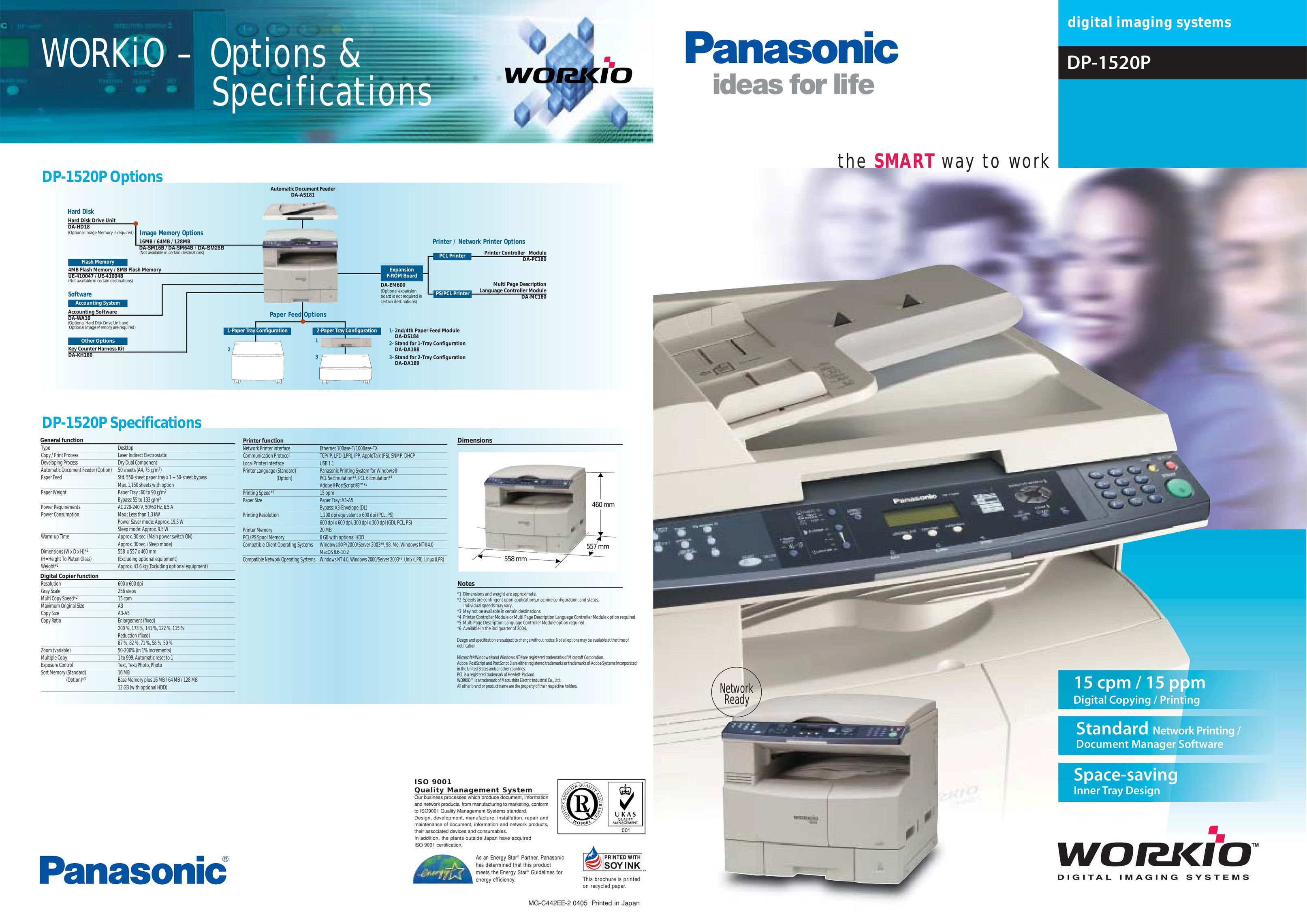 Panasonic DP-1520P Printer User Manual