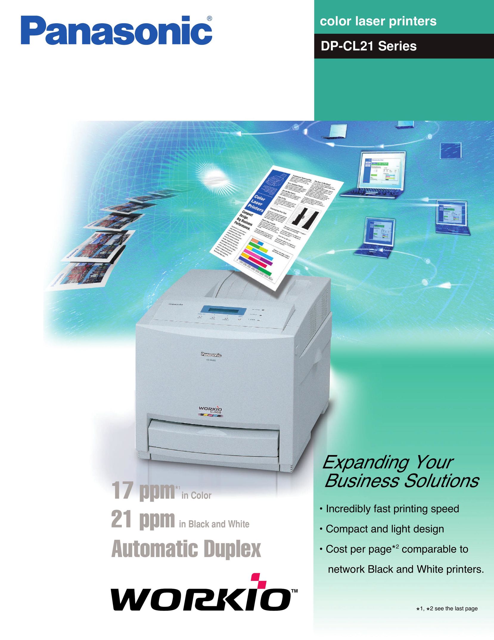 Panasonic DP-CL21 Printer User Manual