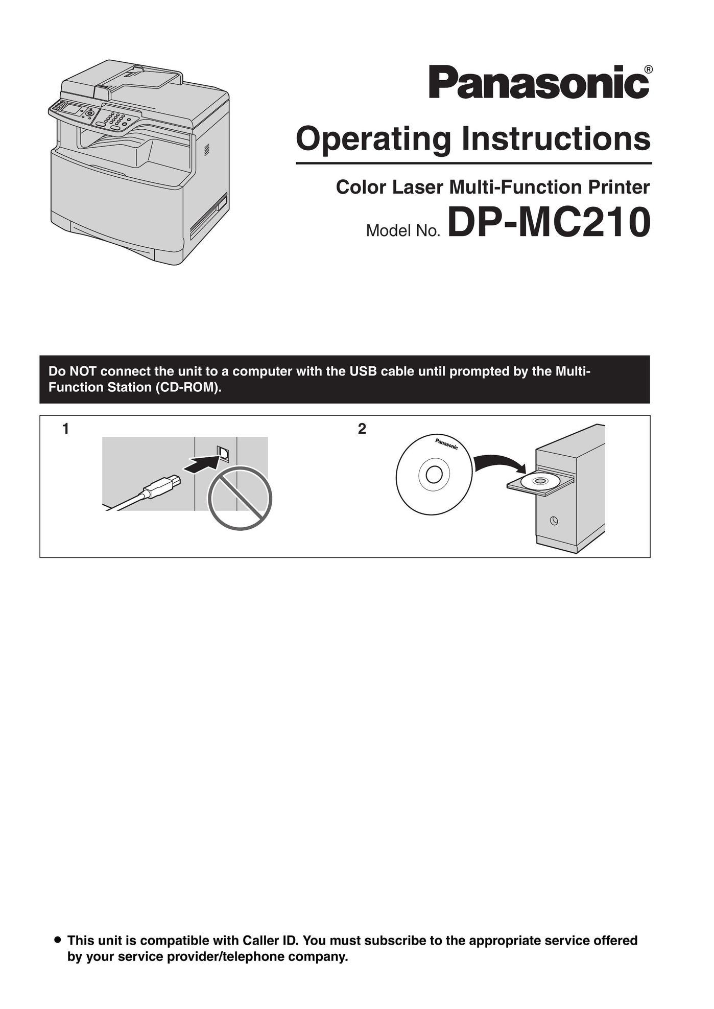 Panasonic DPMC210 Printer User Manual