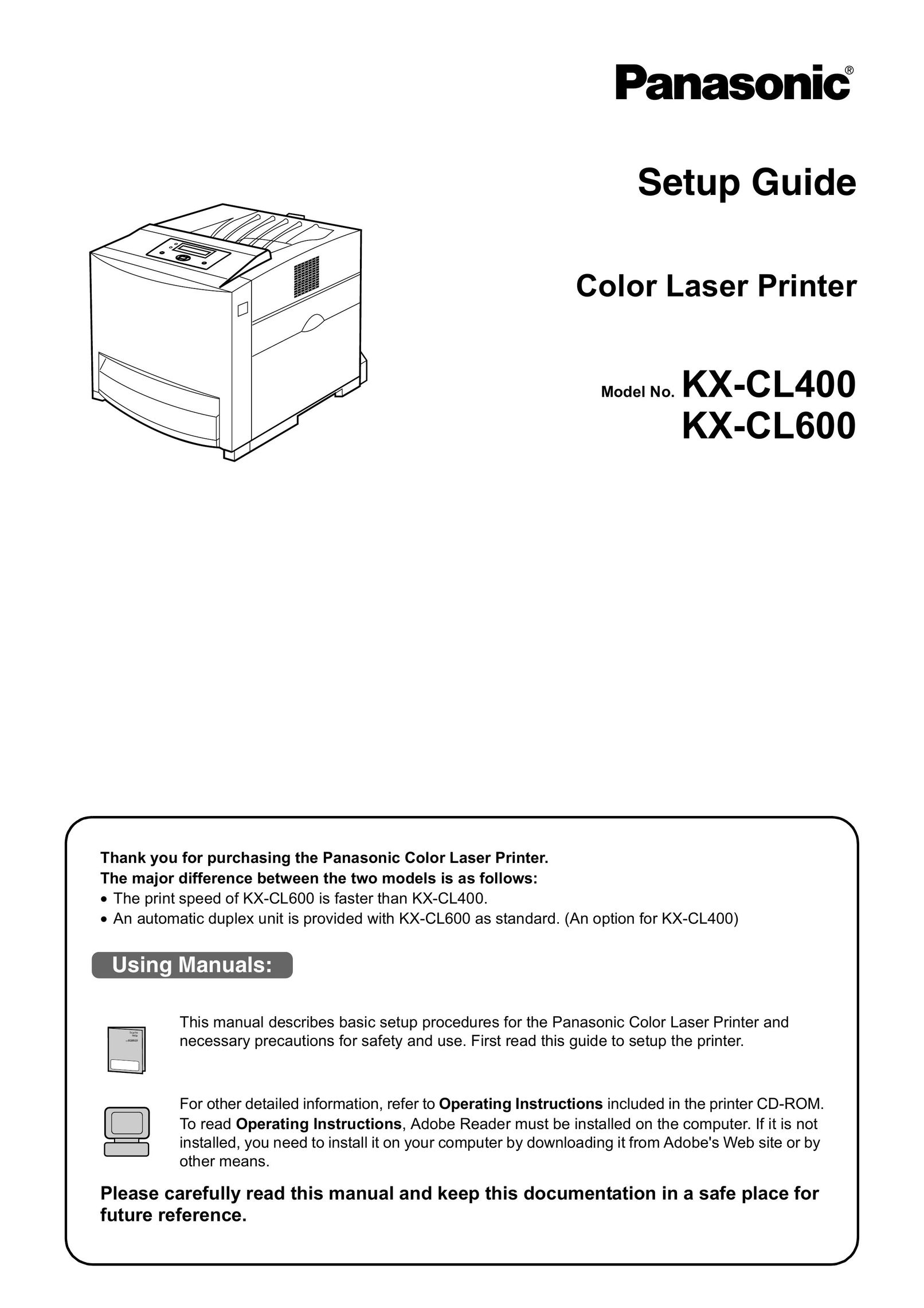 Panasonic KX-CL400 Printer User Manual