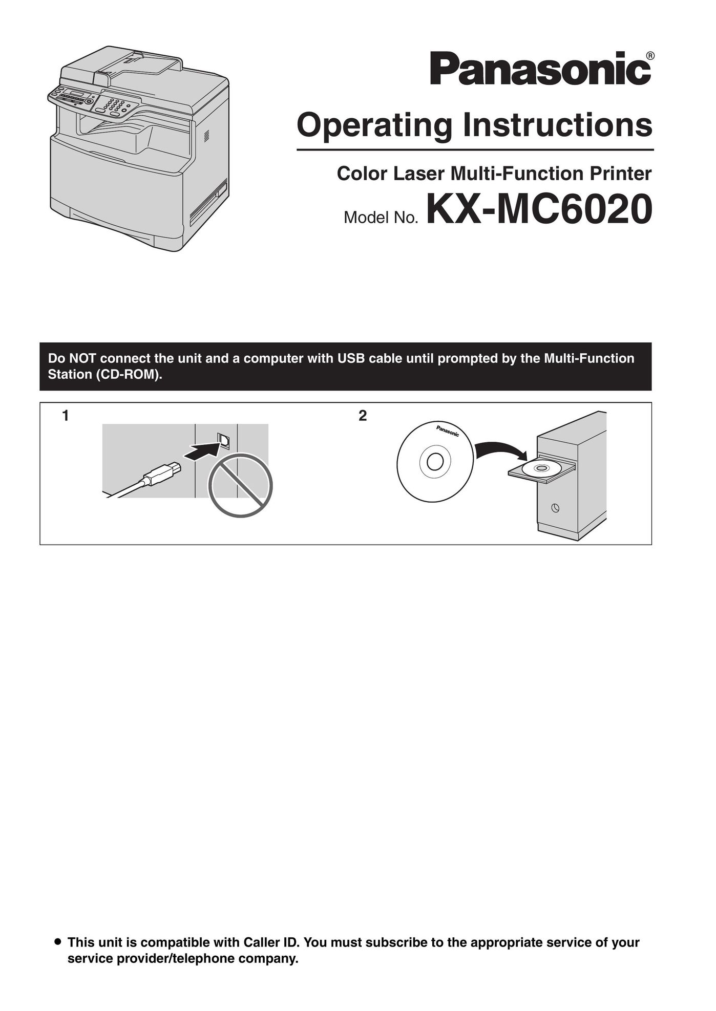 Panasonic KX-MC6020 Printer User Manual