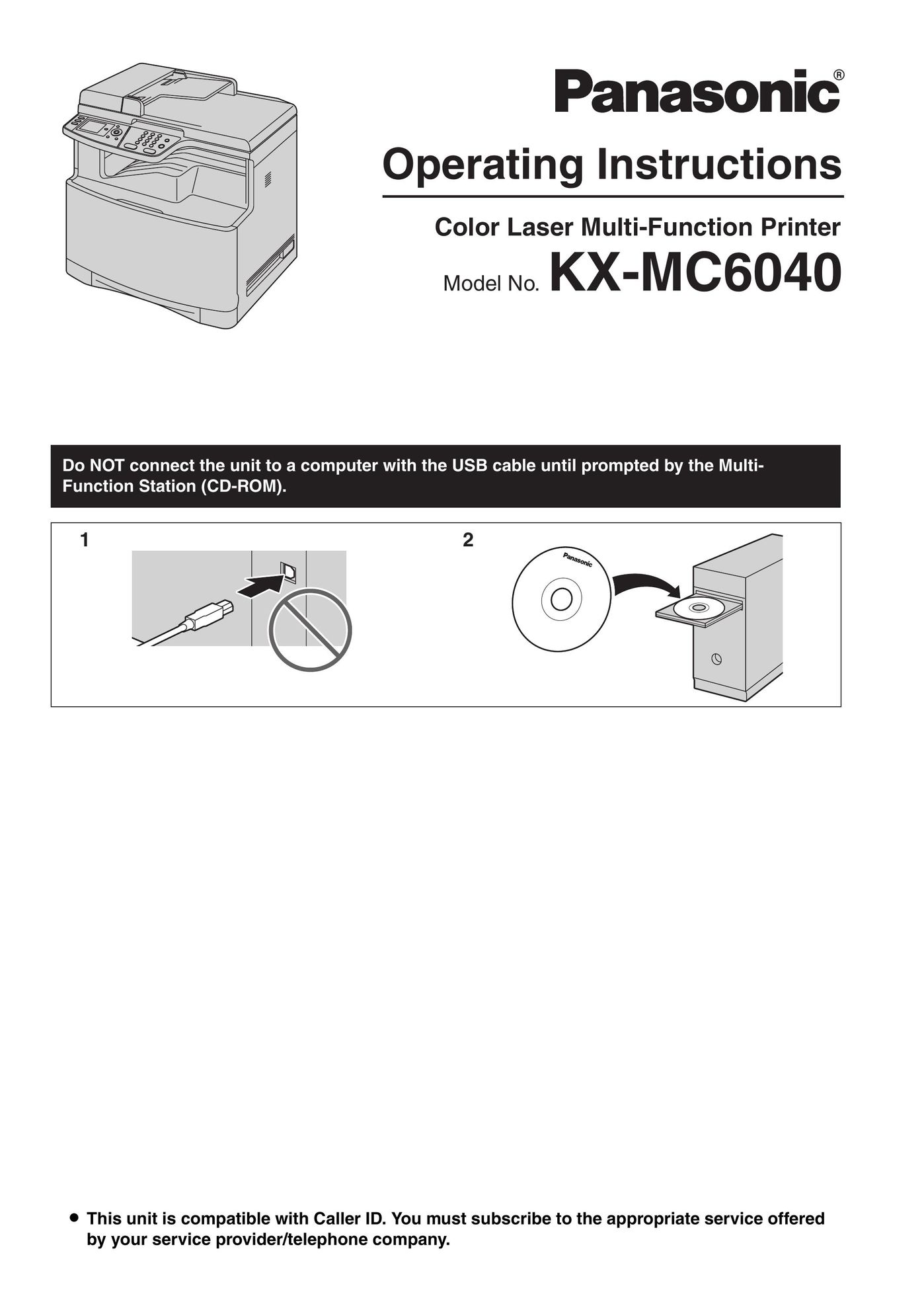 Panasonic KX-MC6040 Printer User Manual