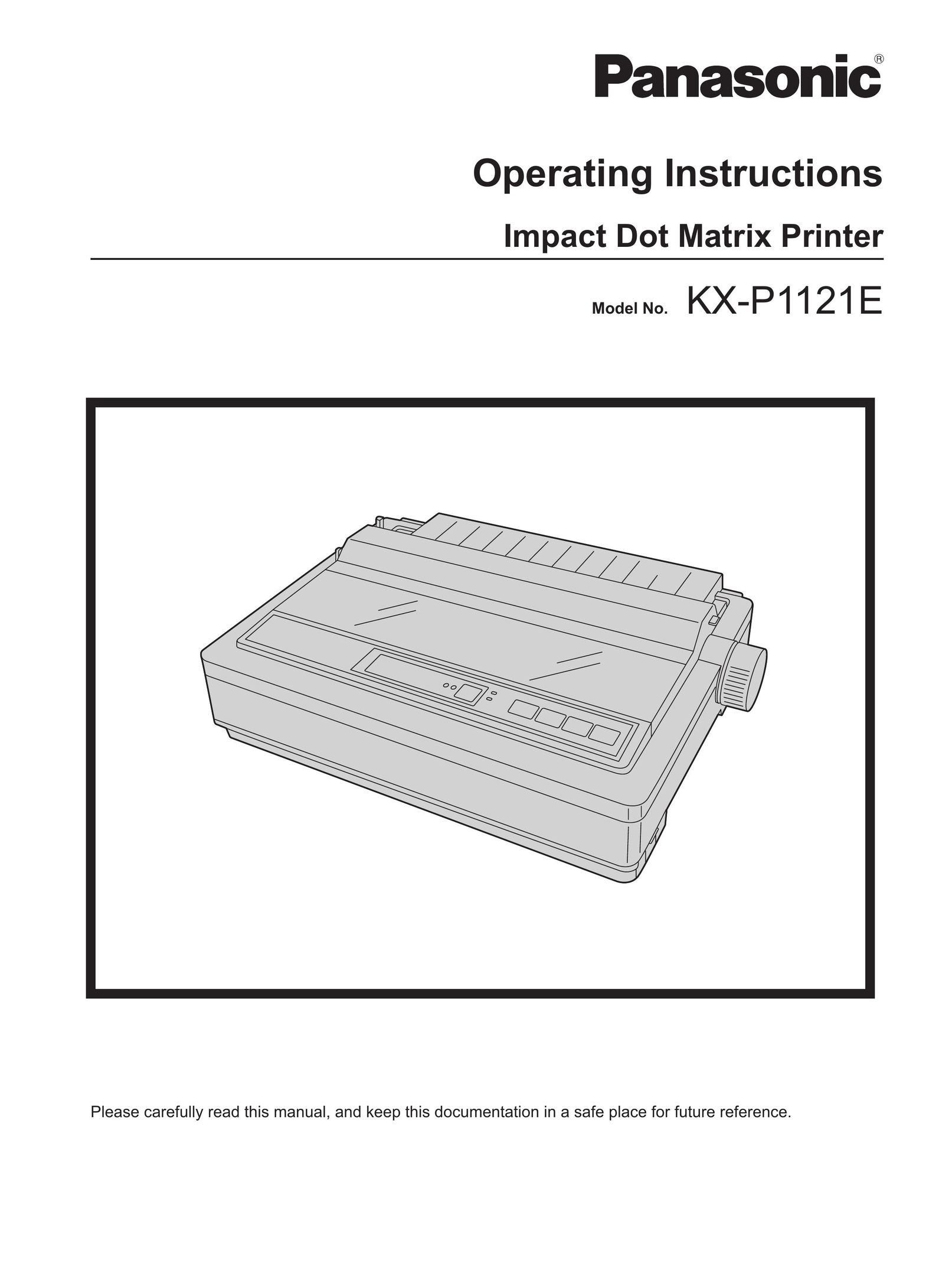 Panasonic KX-P1121E Printer User Manual