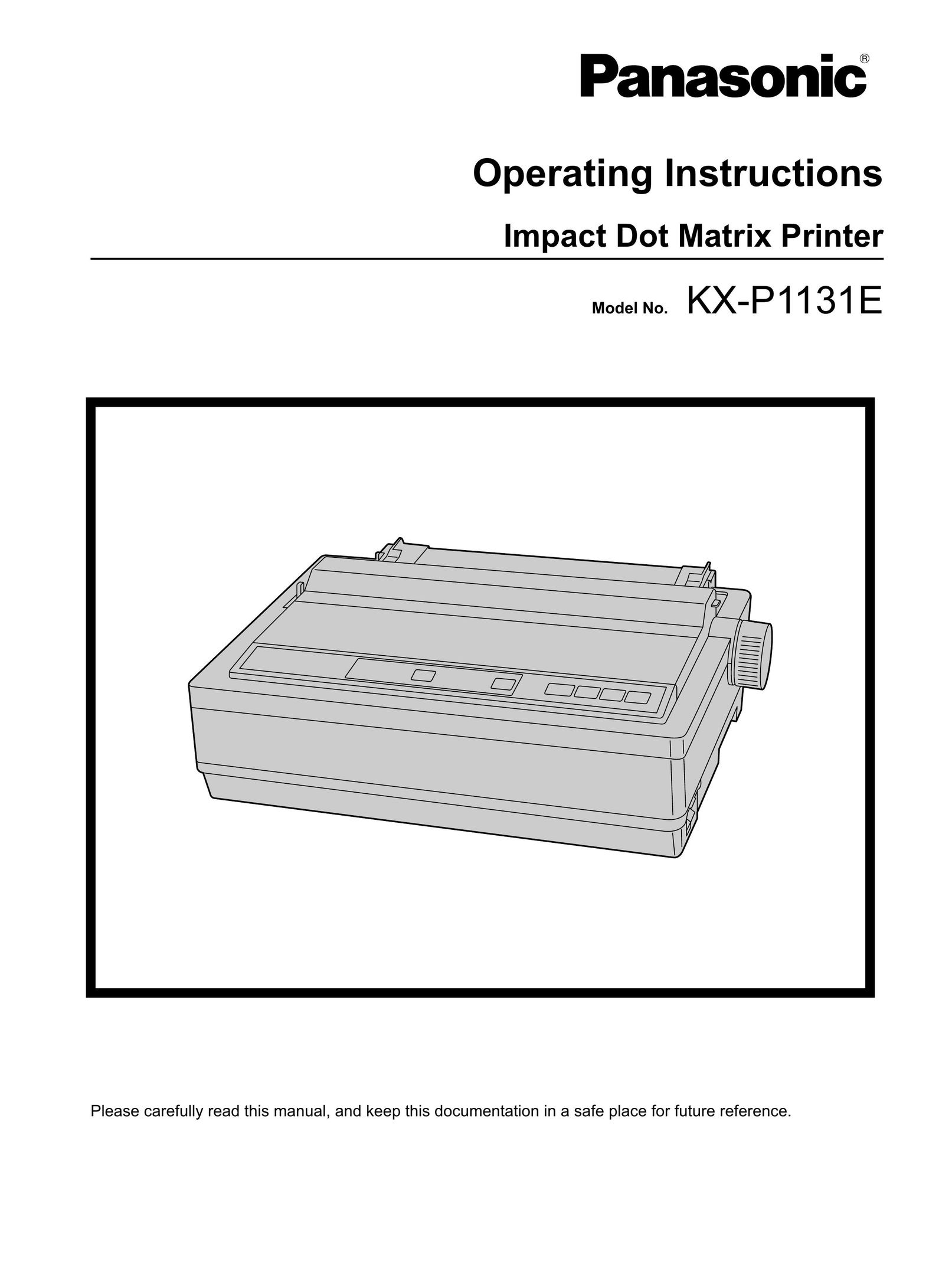 Panasonic KX-P1131E Printer User Manual