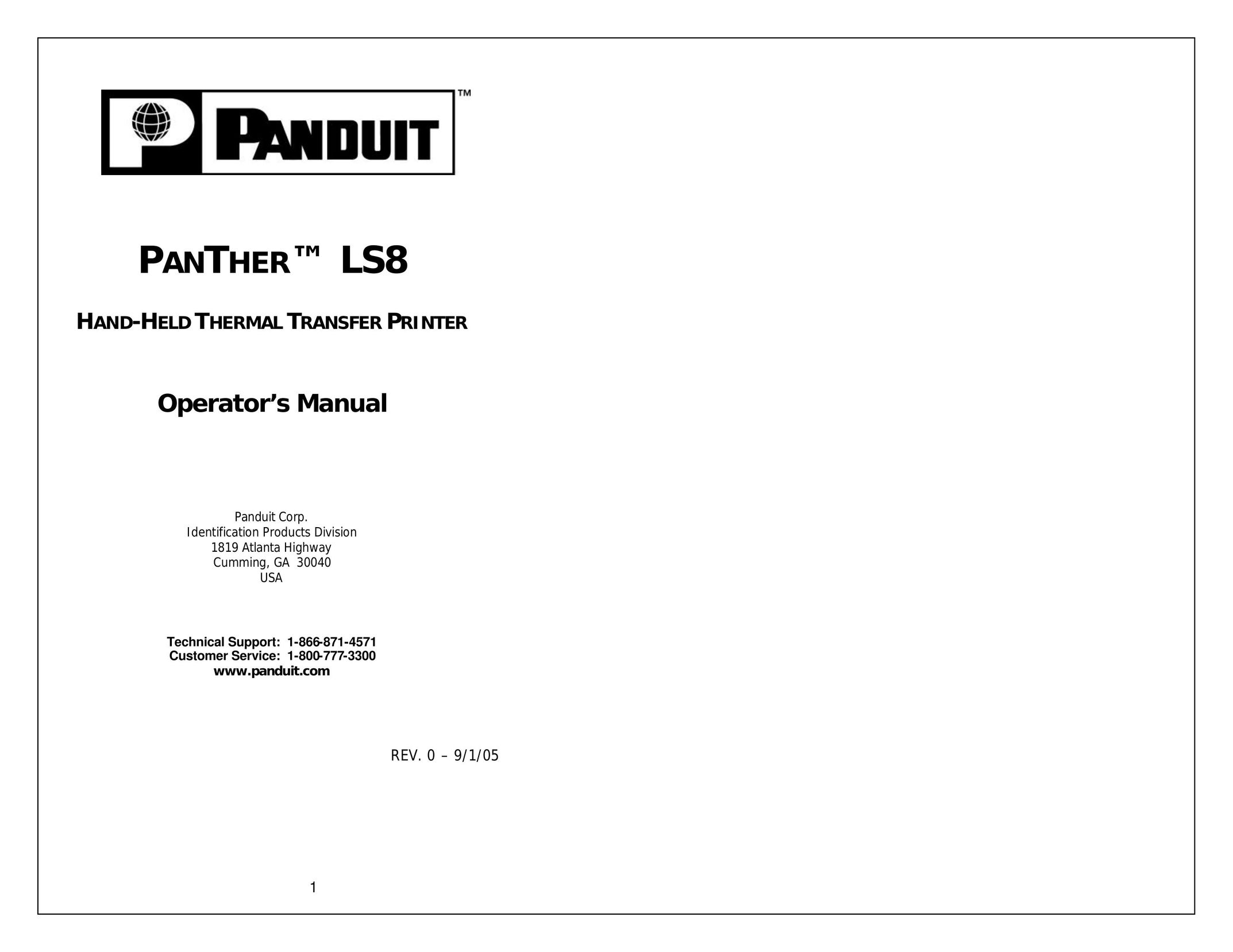 Panduit LS8 Printer User Manual