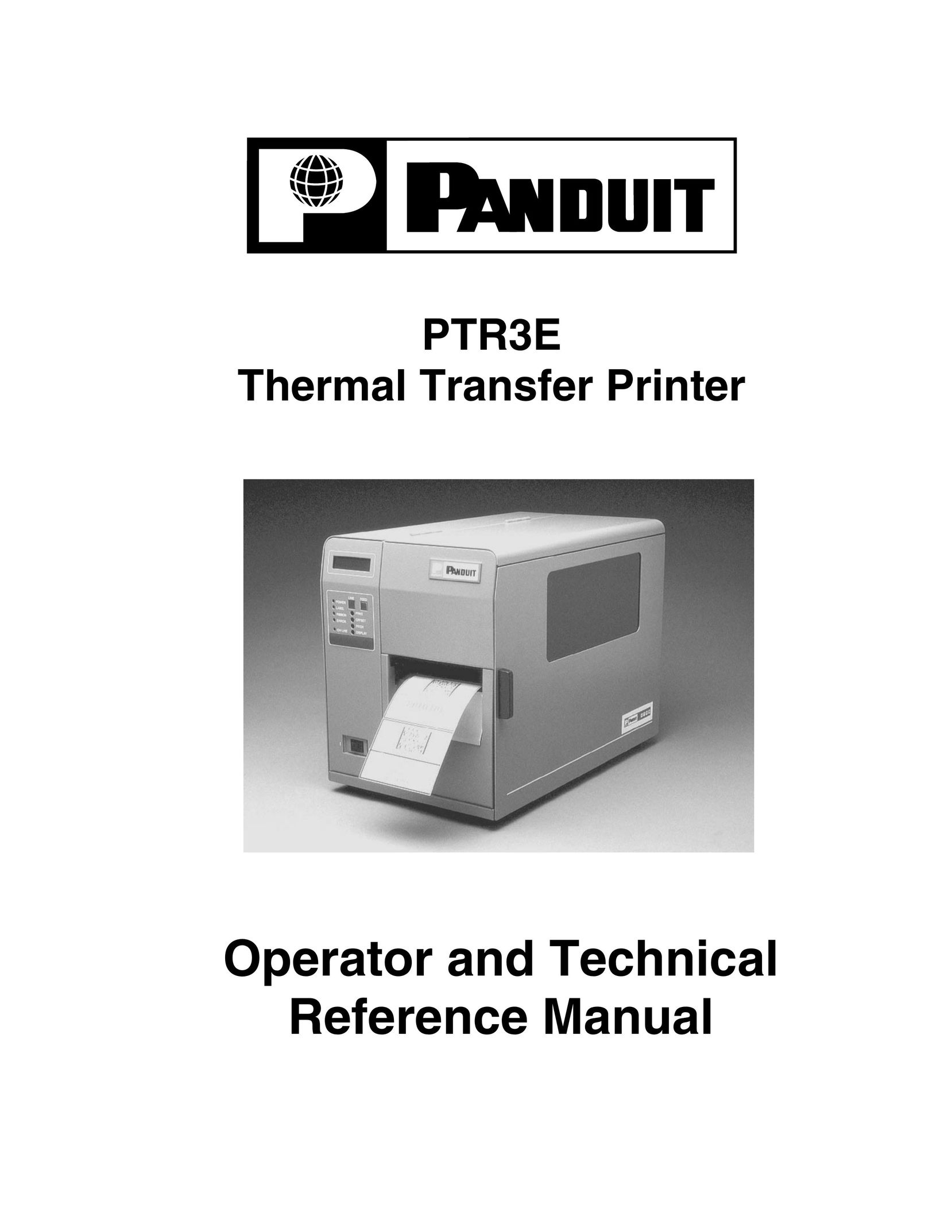 Panduit PTR3E Printer User Manual
