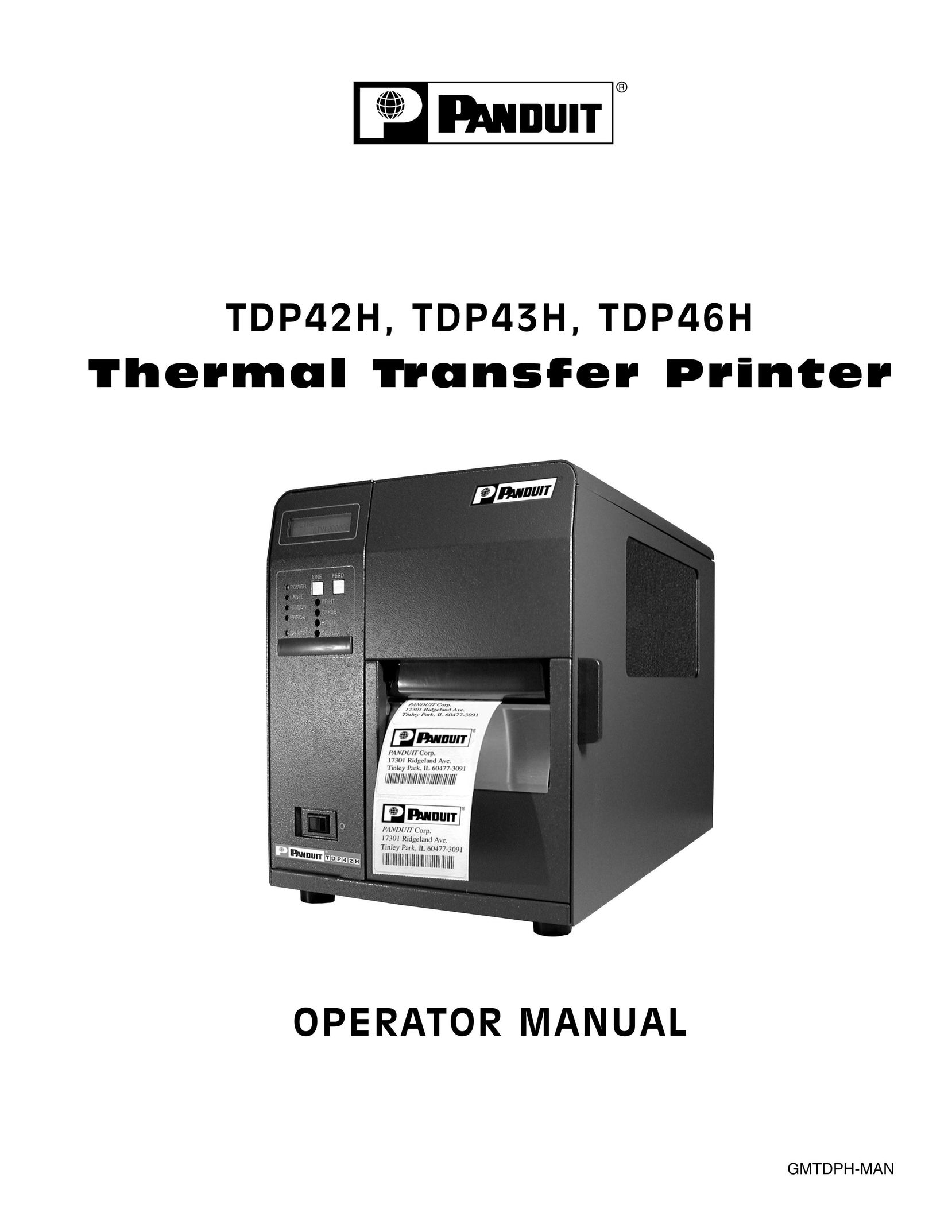 Panduit TDP43H Printer User Manual