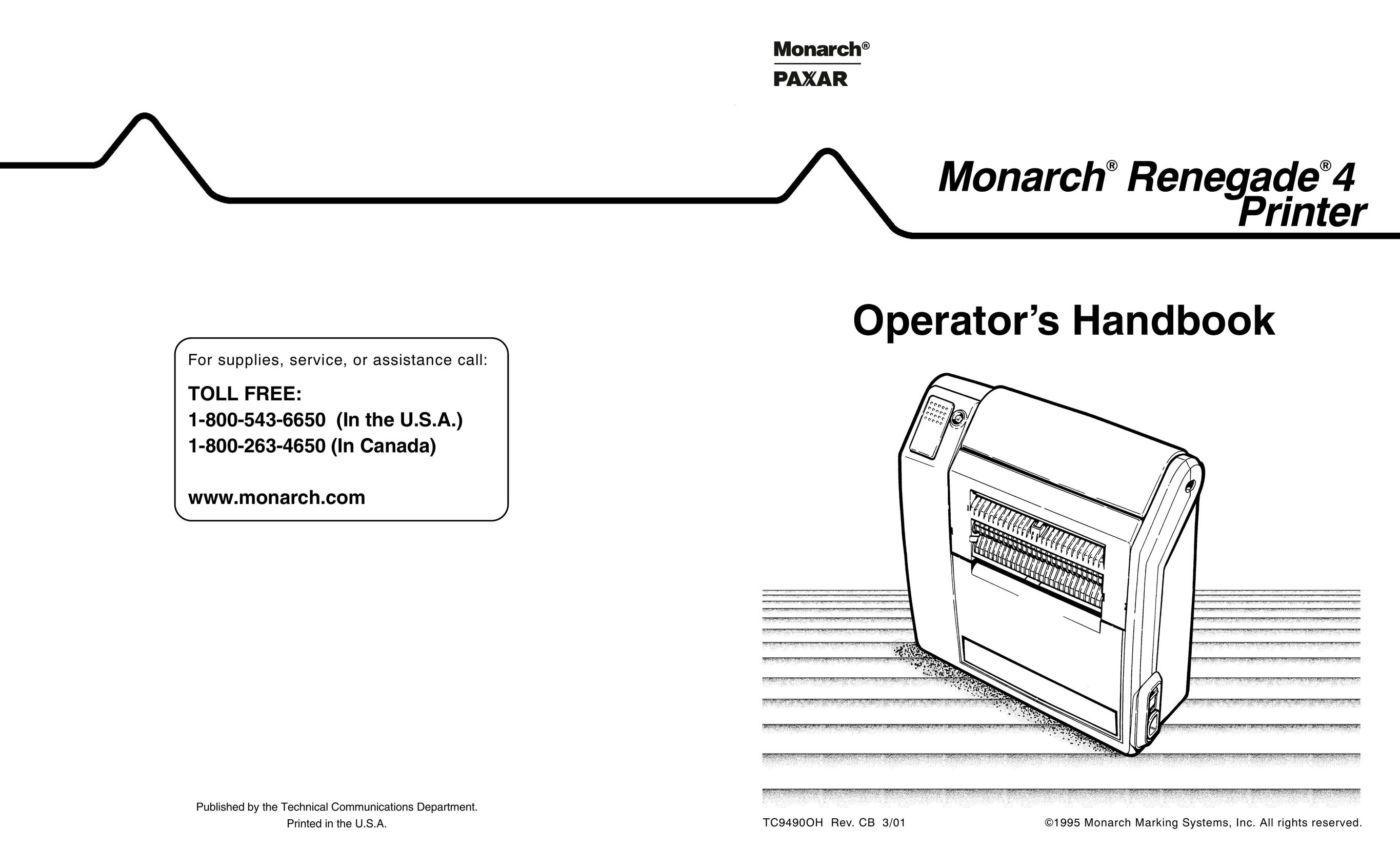 Paxar 4 Printer User Manual
