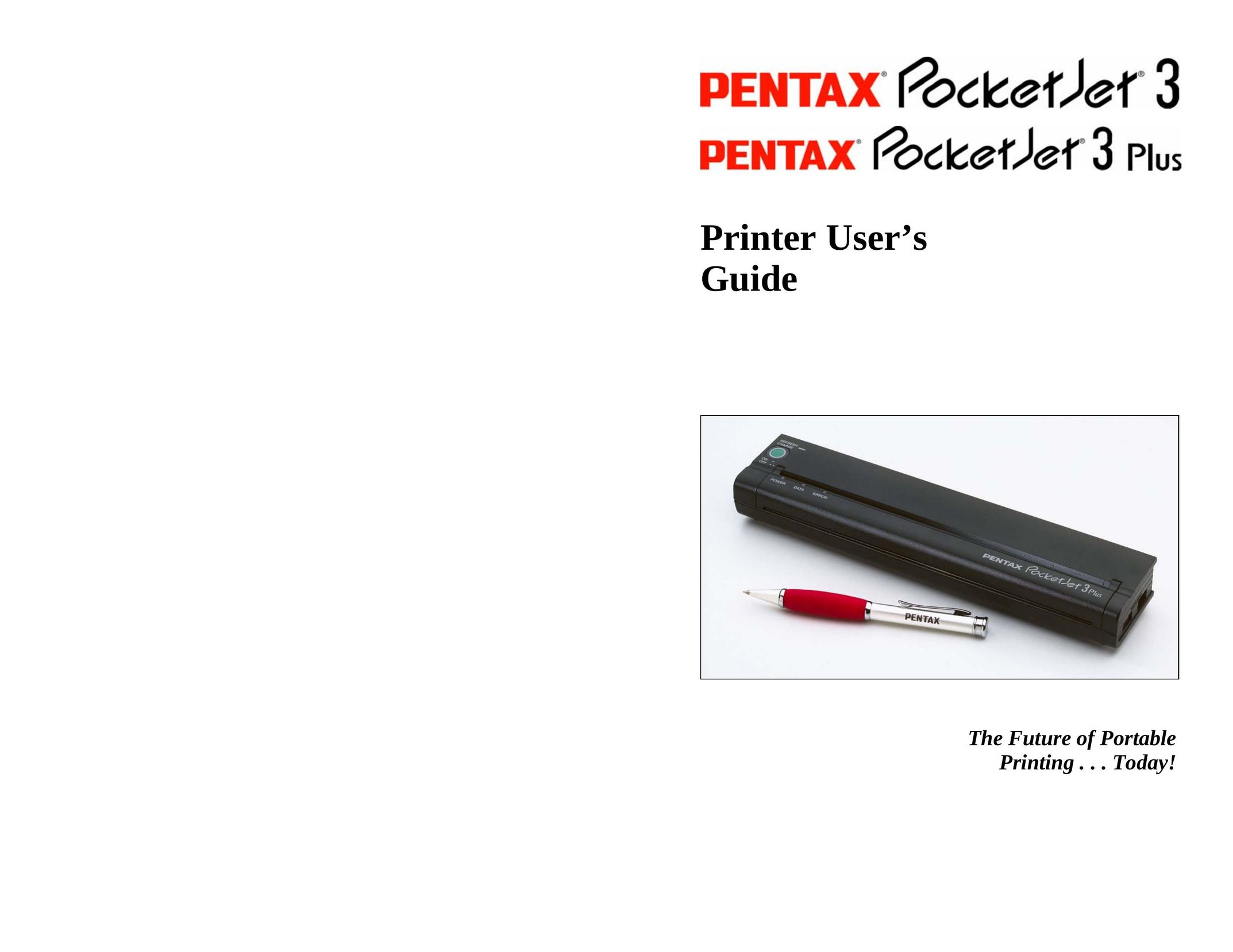 Pentax PocketJet 3 Printer User Manual