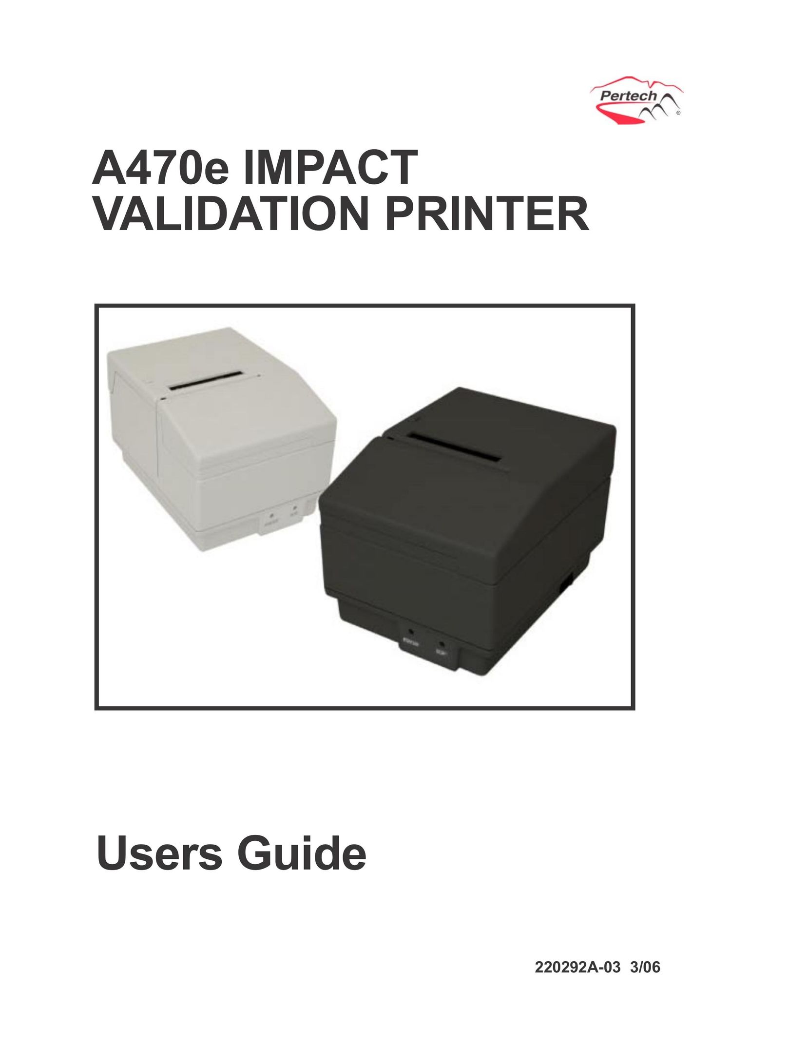 Pertech A470e Printer User Manual