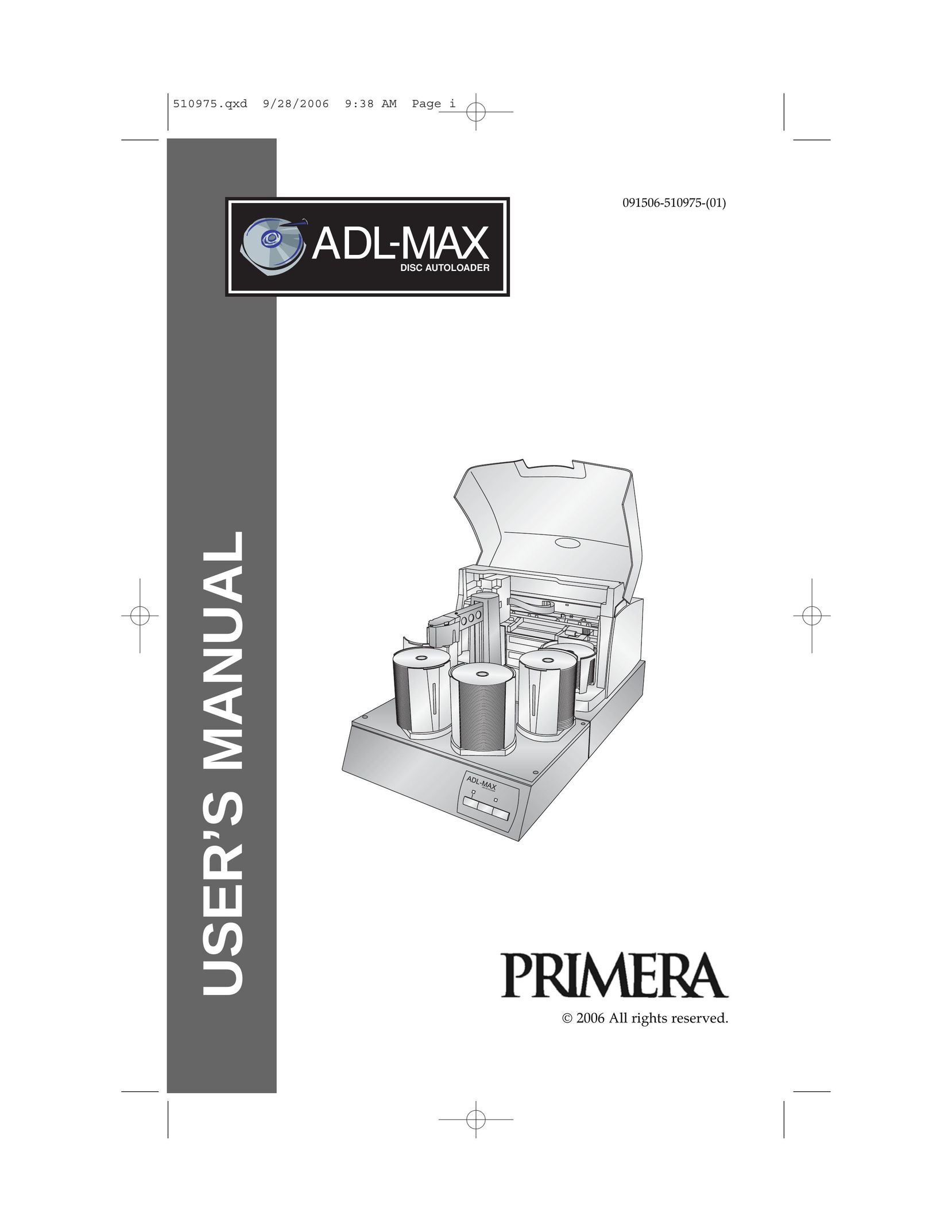 Primera Technology ADL-MAX Printer User Manual