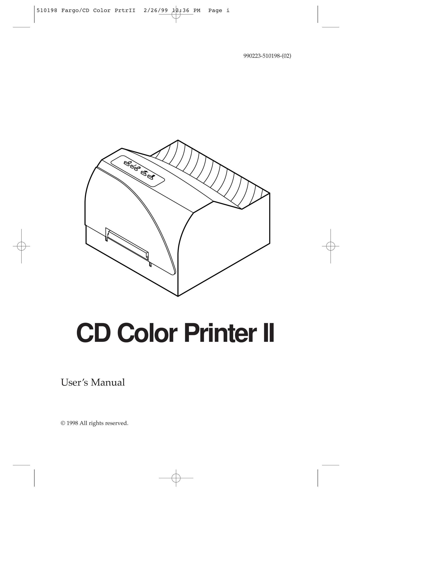 Primera Technology CD Color Printer II Printer User Manual