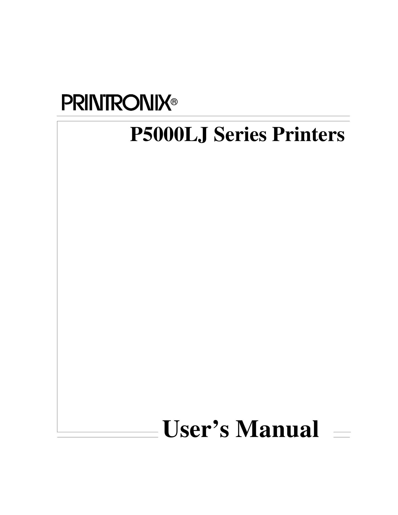 Printronix P5000LJ Printer User Manual